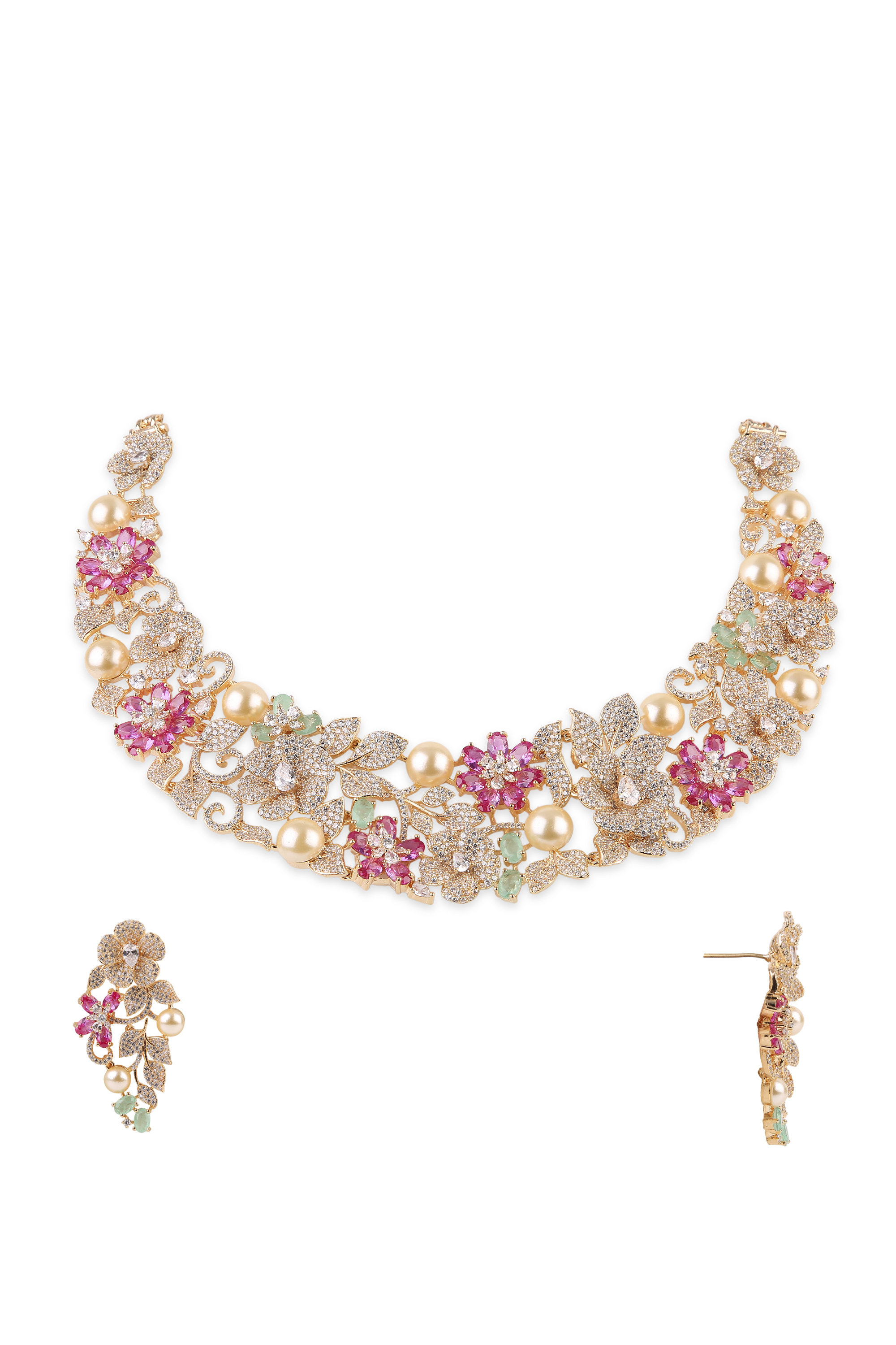 Cz Necklace 09071 - 4