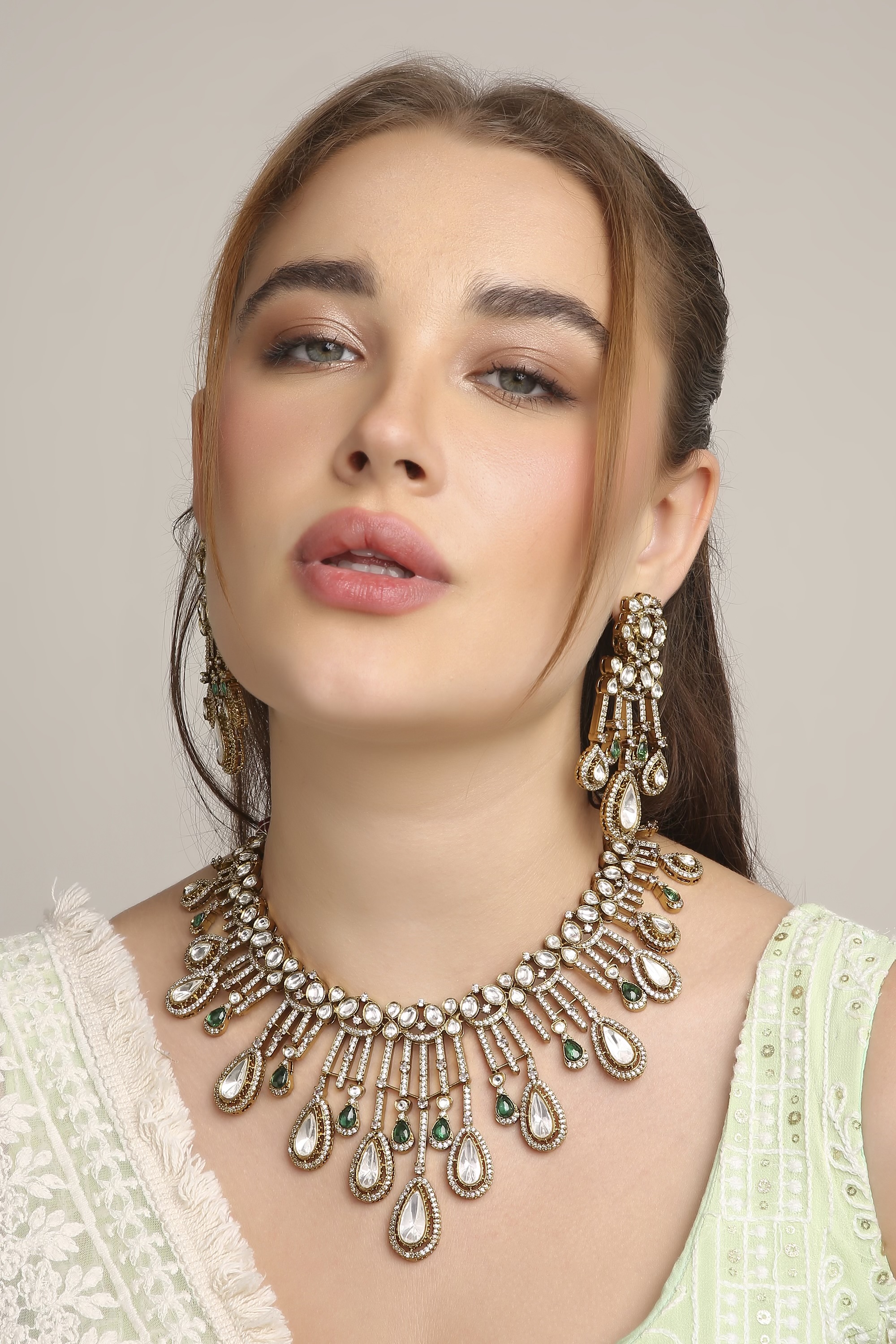 Kundan Necklace 11179 - 3