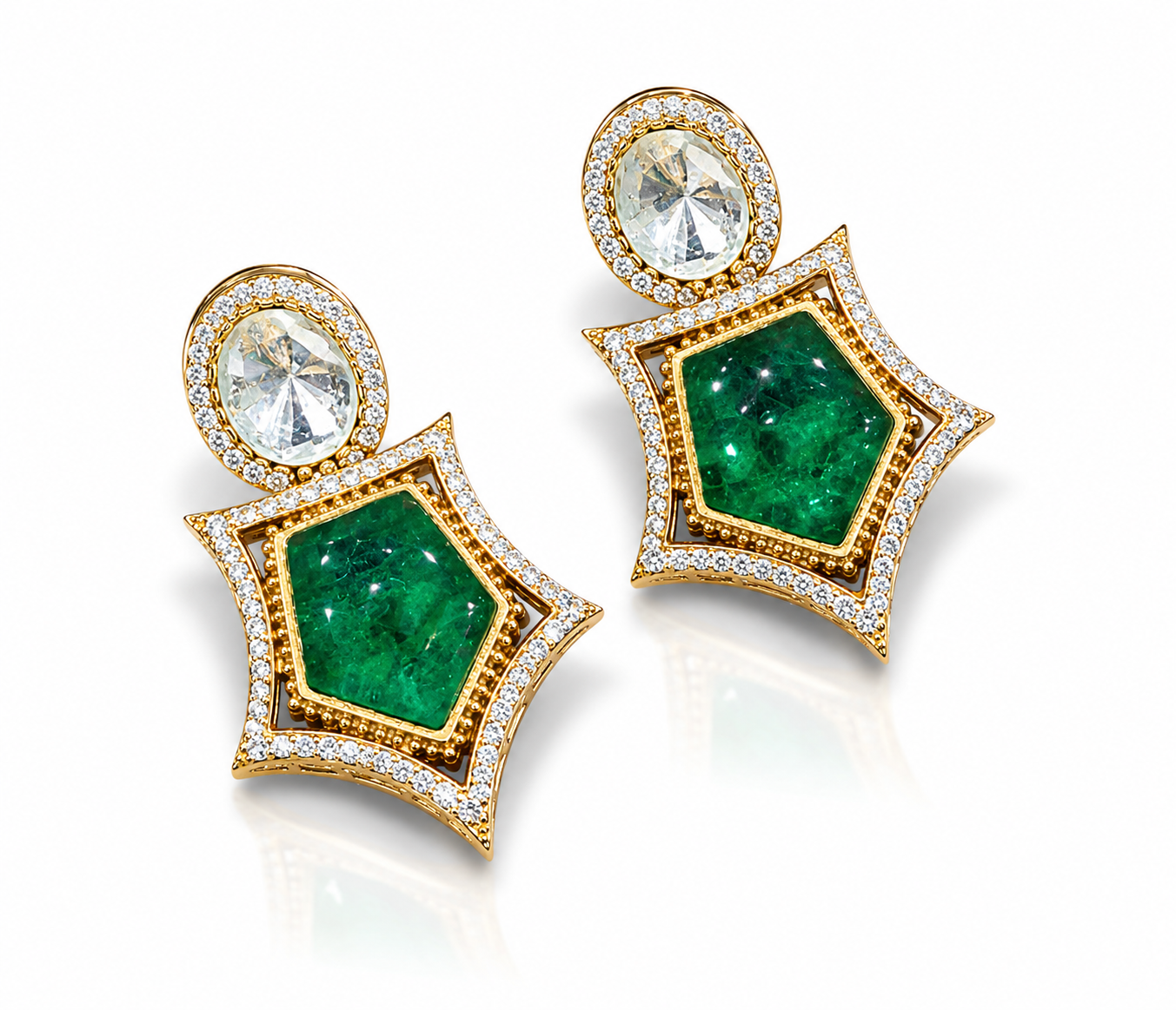 Kundan earring 00474 - 7