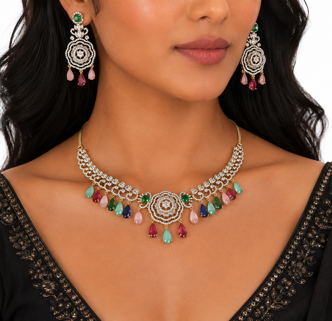 Cz Necklace 10974 - 17