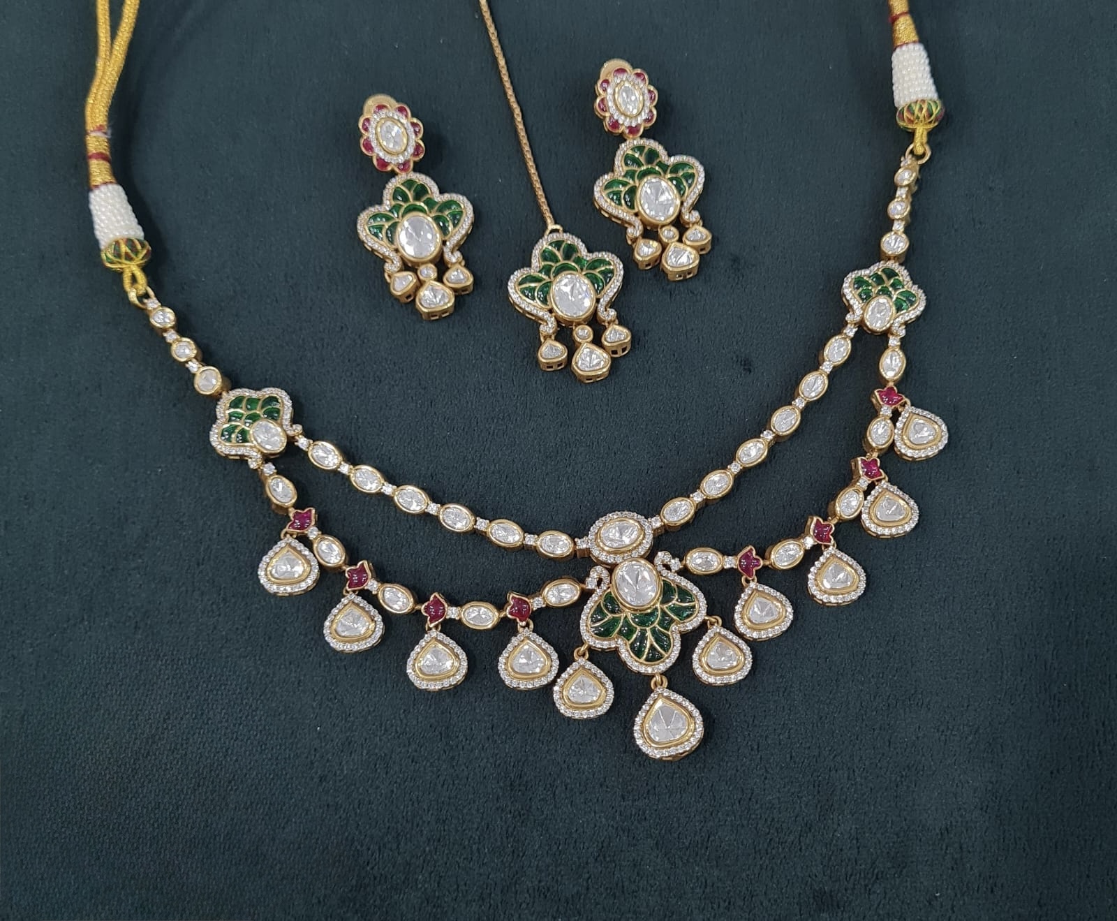 Kundan Necklace 04109 - 4