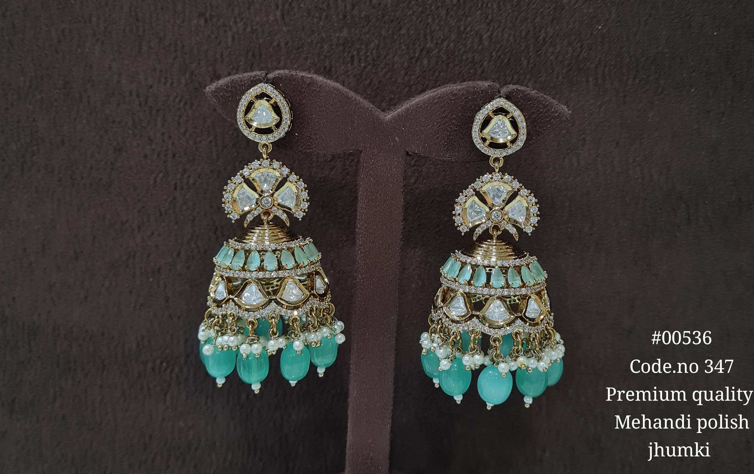 Kundan Jhumka 00536 - 3