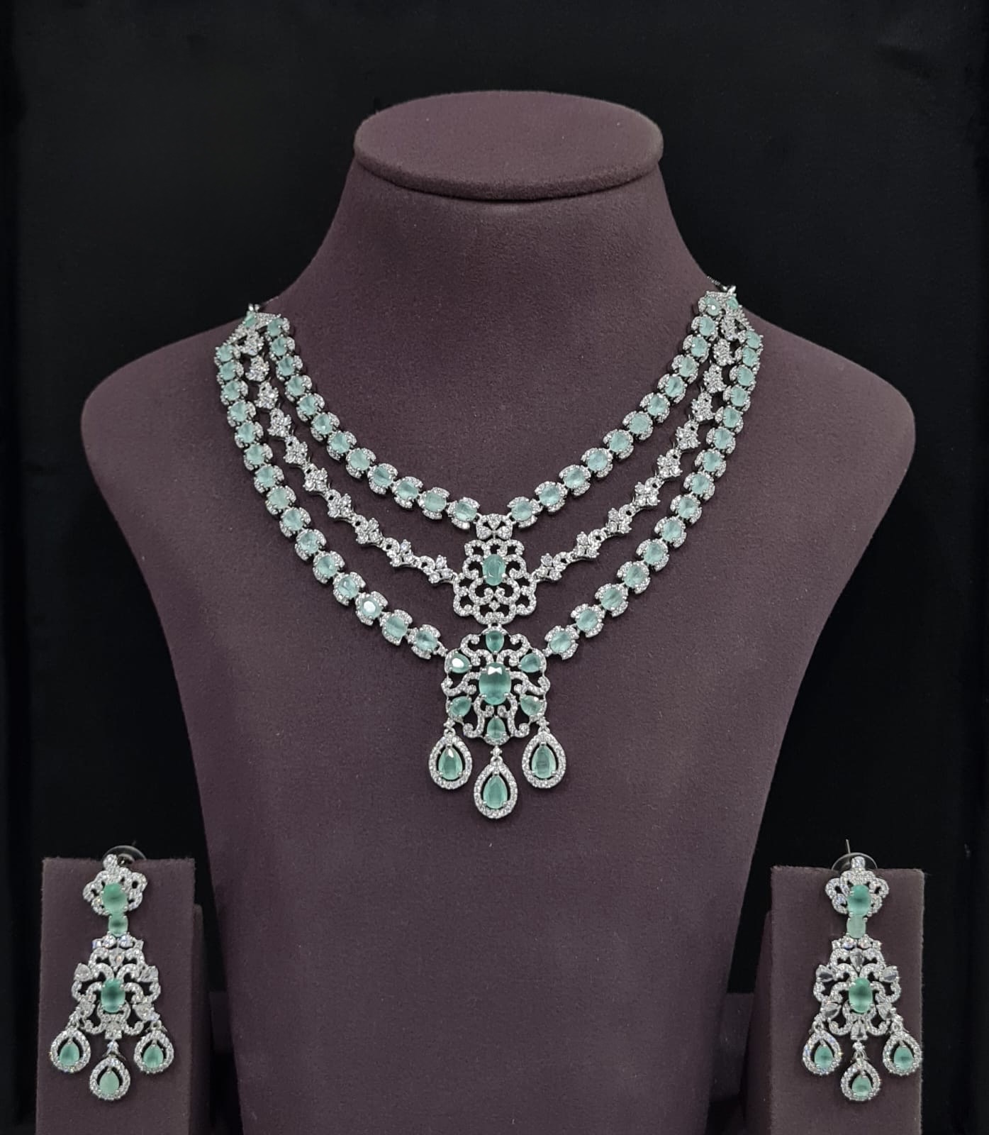 Cz Necklace 11113 - 16