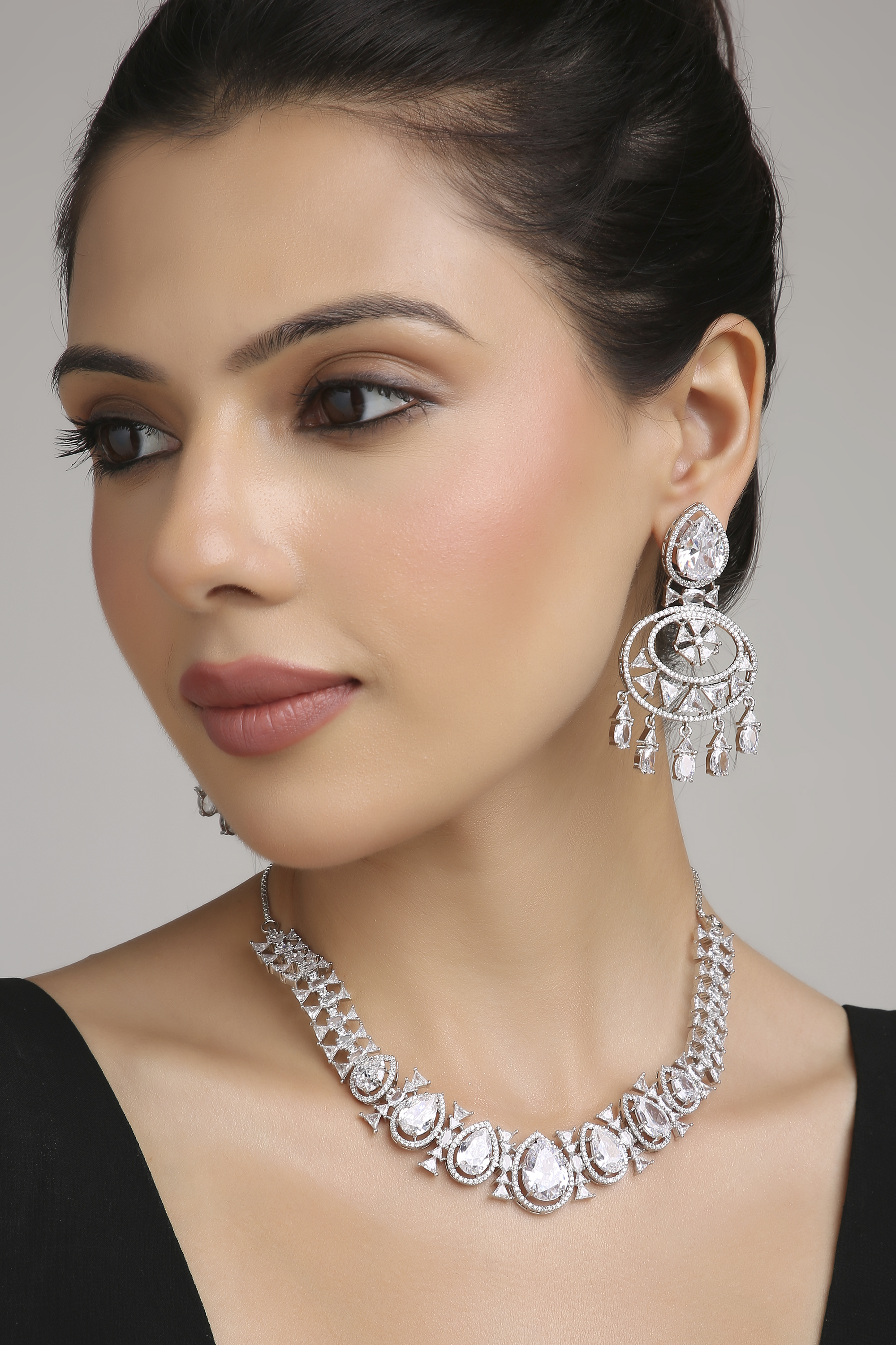 Cz Necklace 06304 - 4