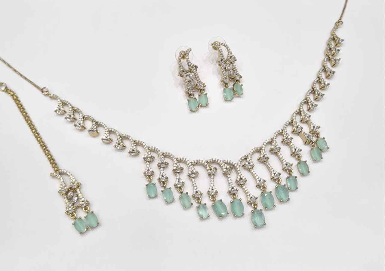 Cz Necklace 11112 - 12