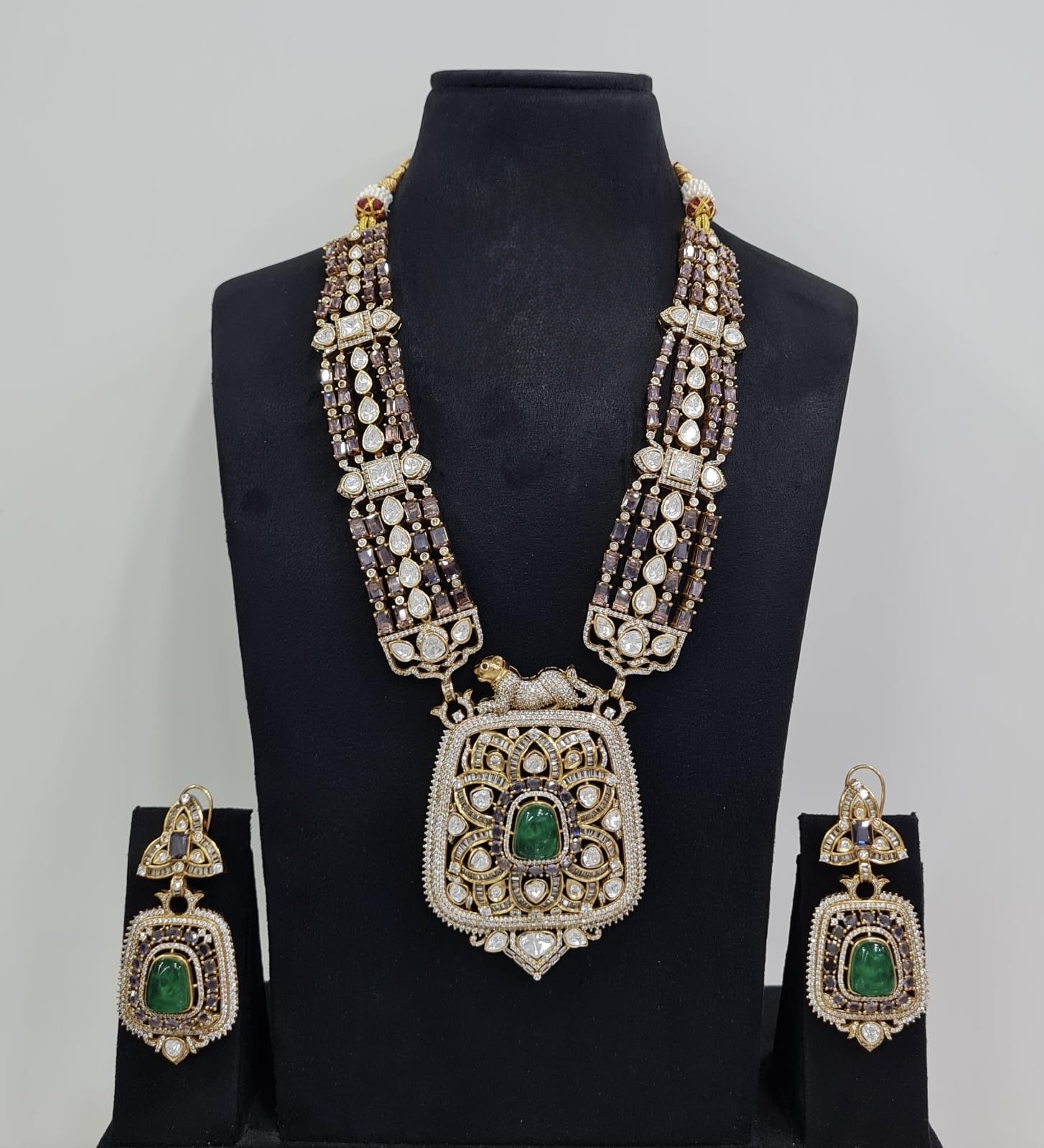 Rajwada Kundan Necklace 08966 - 8