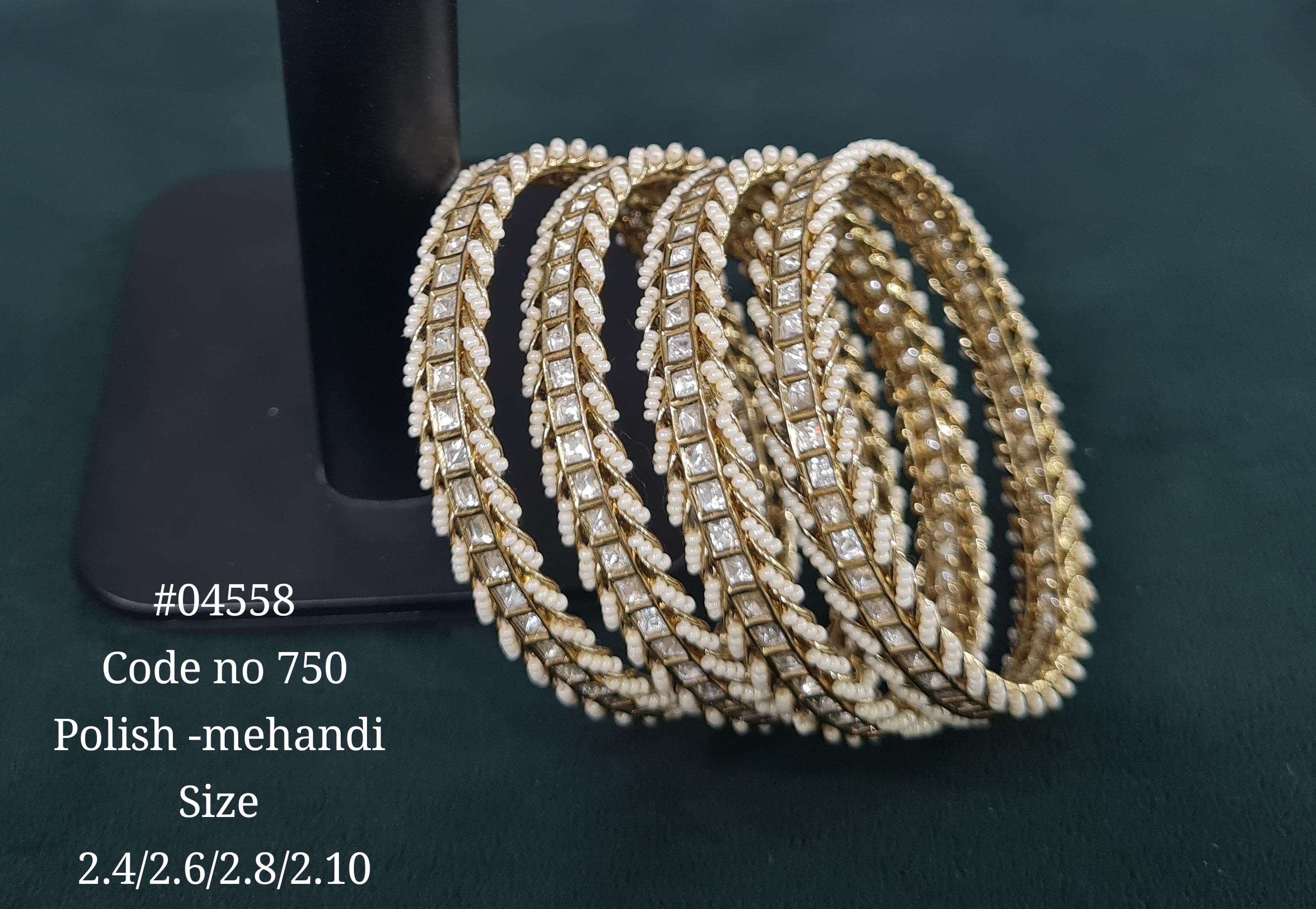 Kundan Bangles 04558