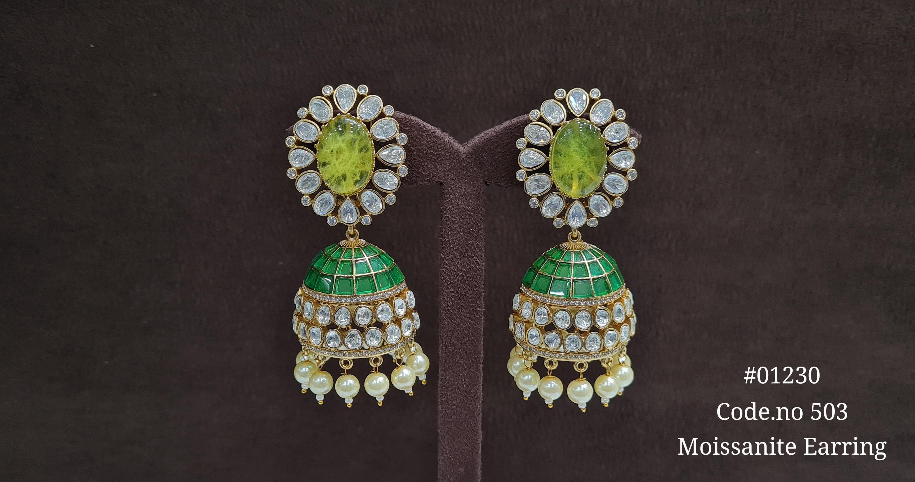 Kundan Jhumka 01230 - 10