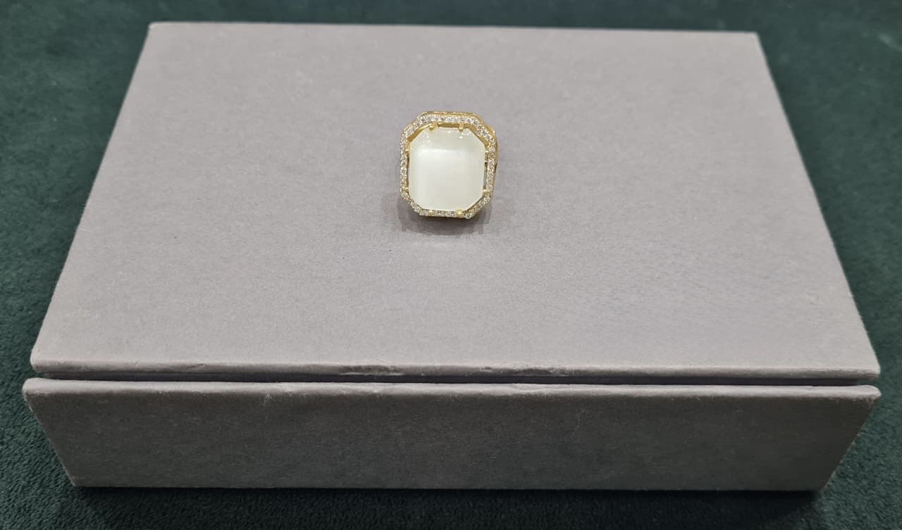 Kundan Finger Ring 01028 - 4