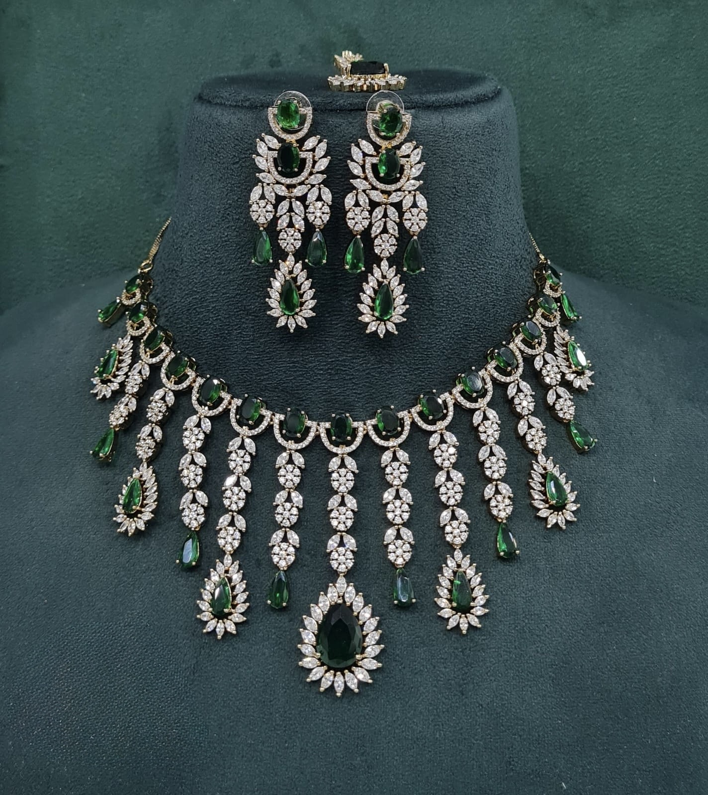 Cz Necklace 09327 - 6