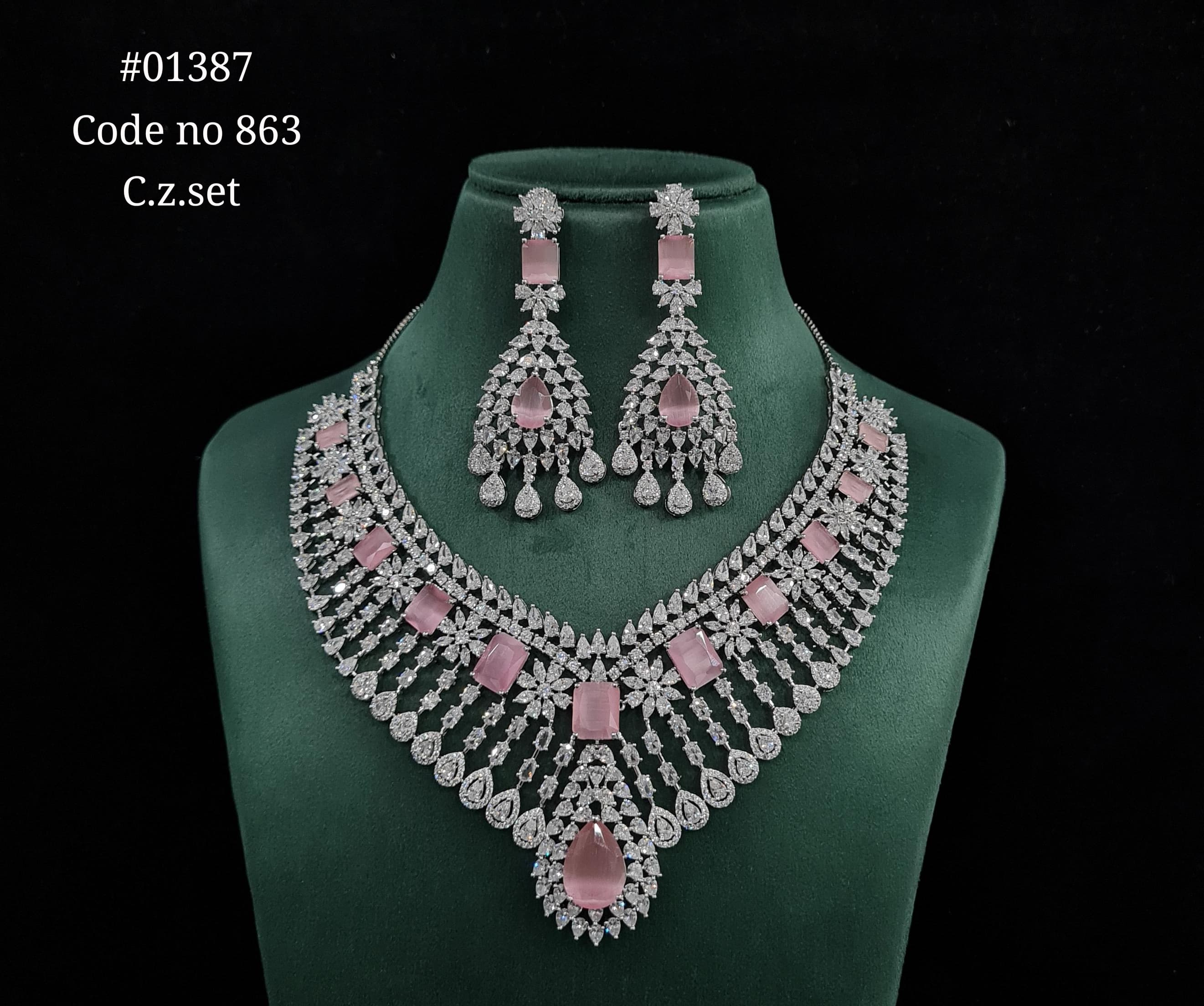 Cz Necklace 01387 - 3
