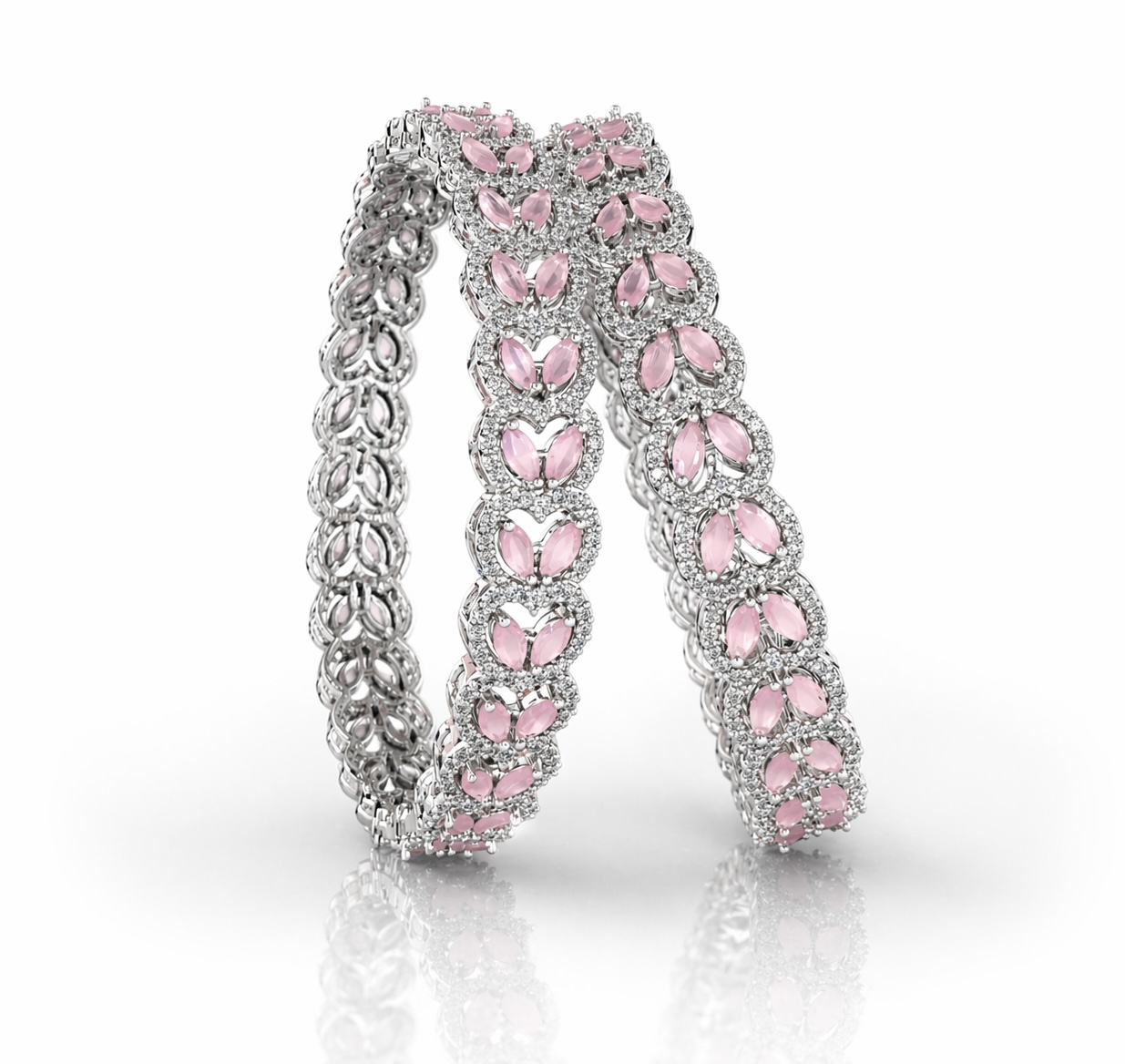 Cz Bangles 09749 - 3