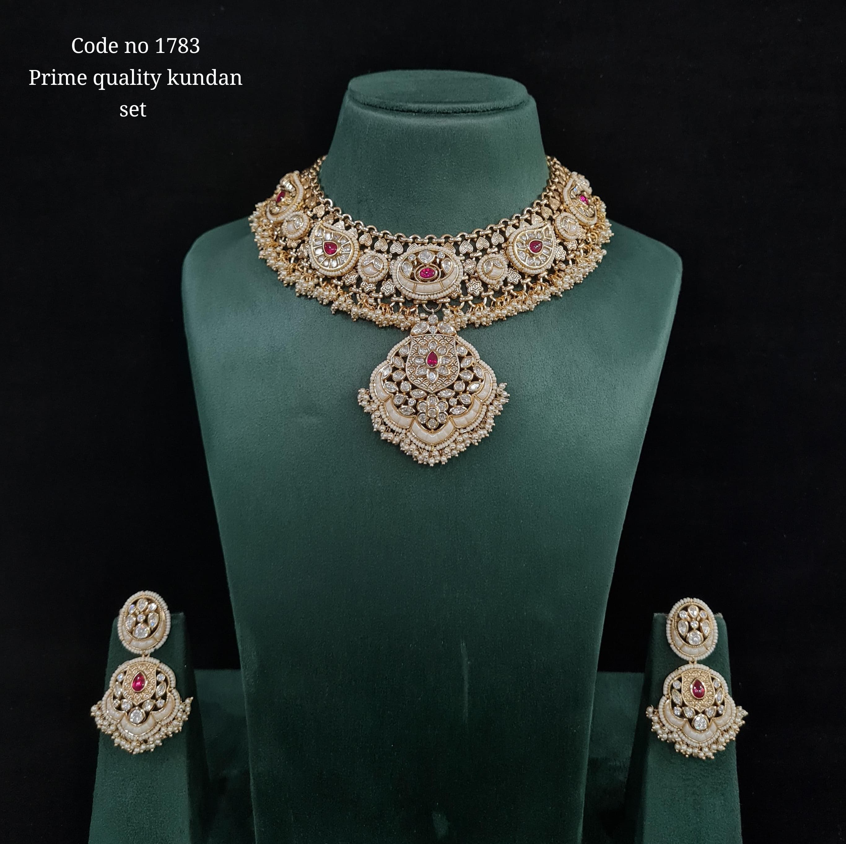 Kundan Necklace 01278 - 3