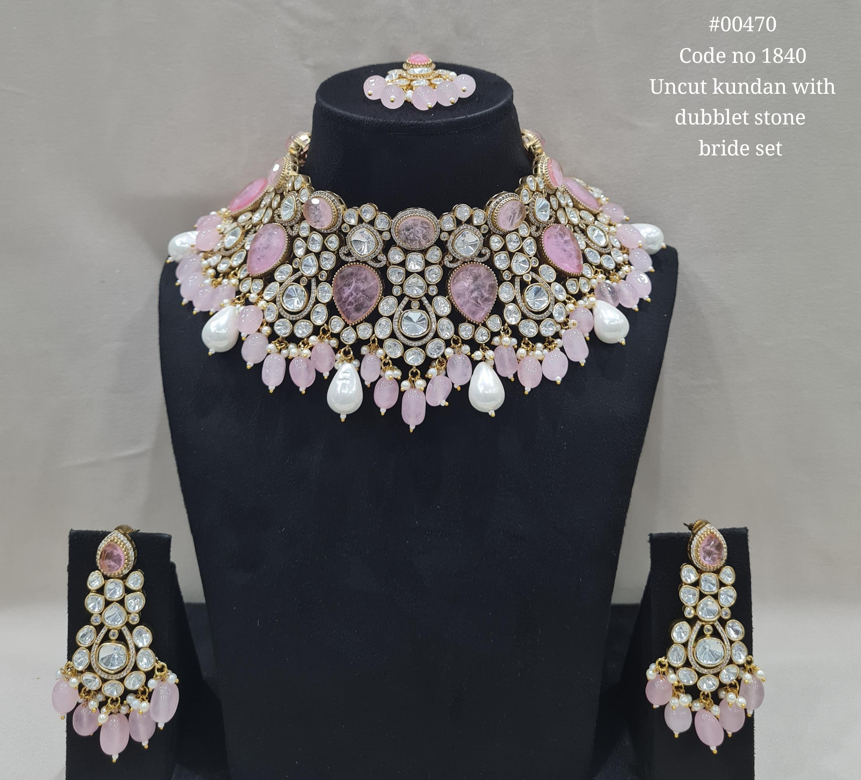 Kundan Bride Set 00470 - 4
