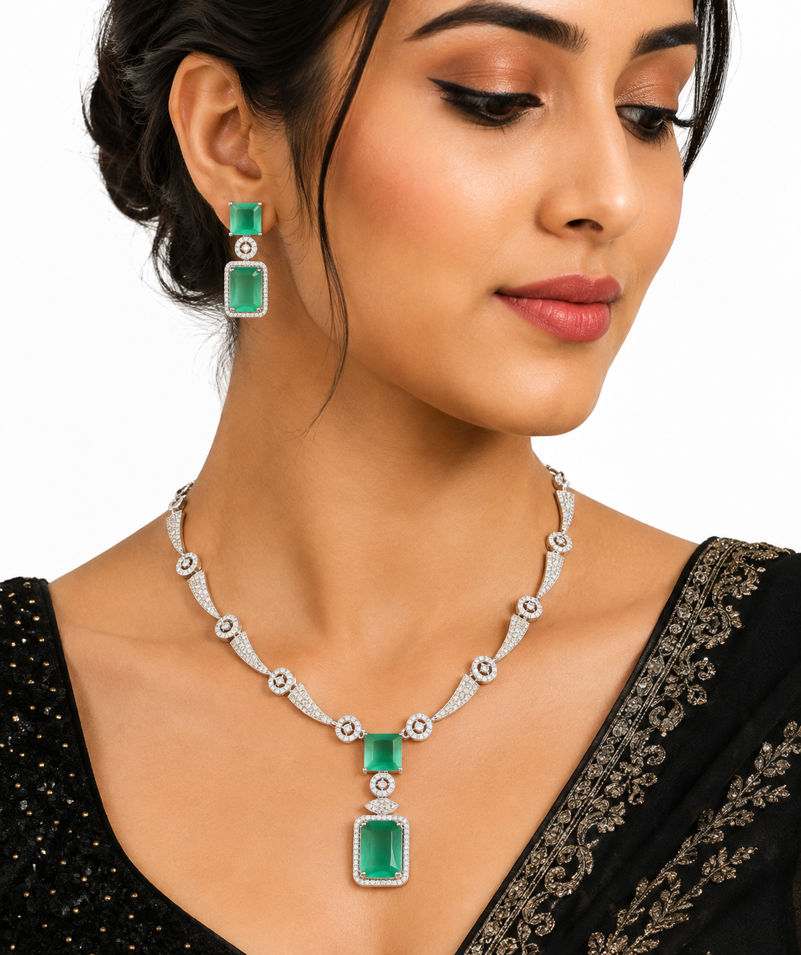 Cz Necklace 10260 - 14