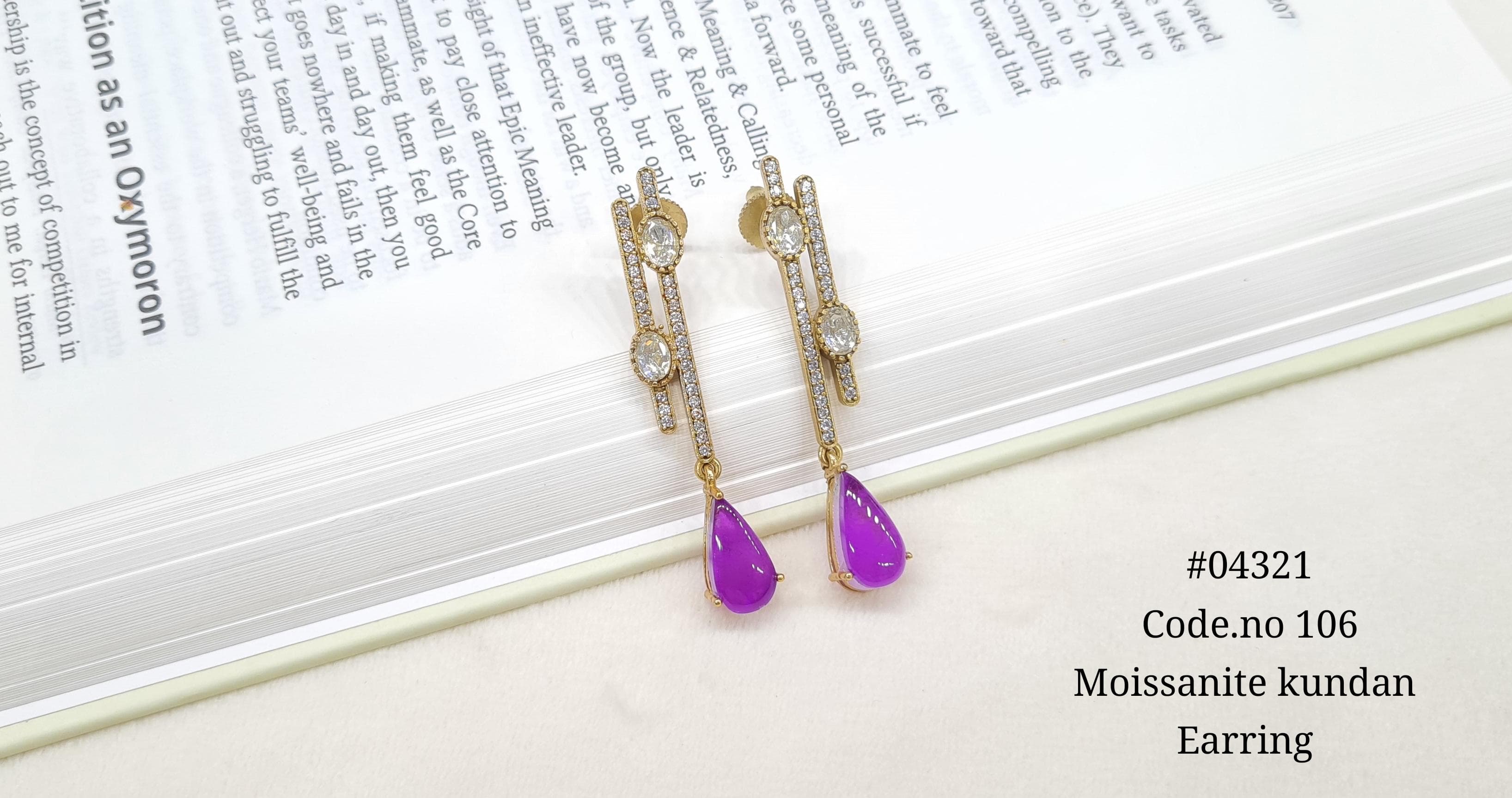 Kundan Earring 04321 - 6