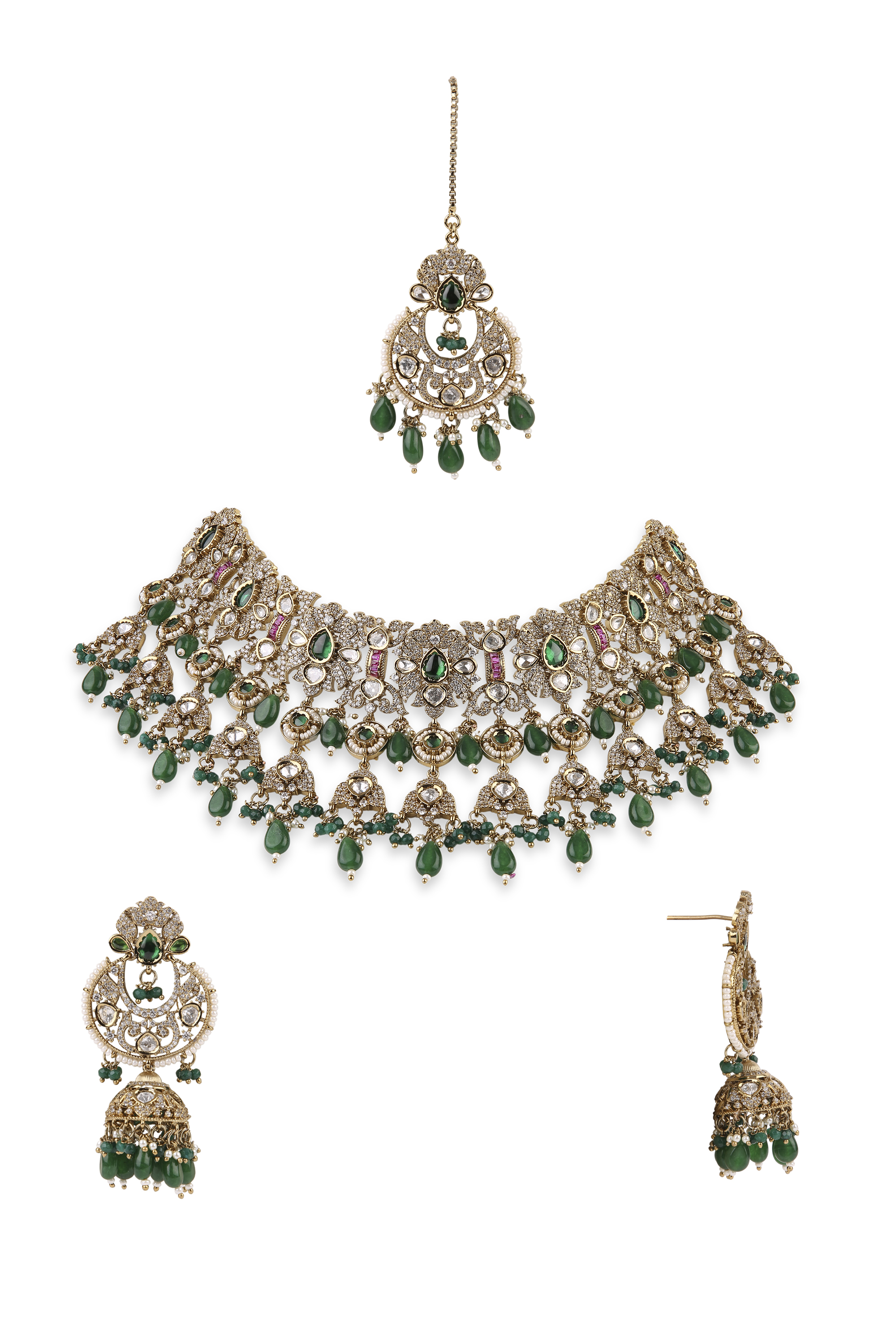 Kundan Necklace 07948 - 4