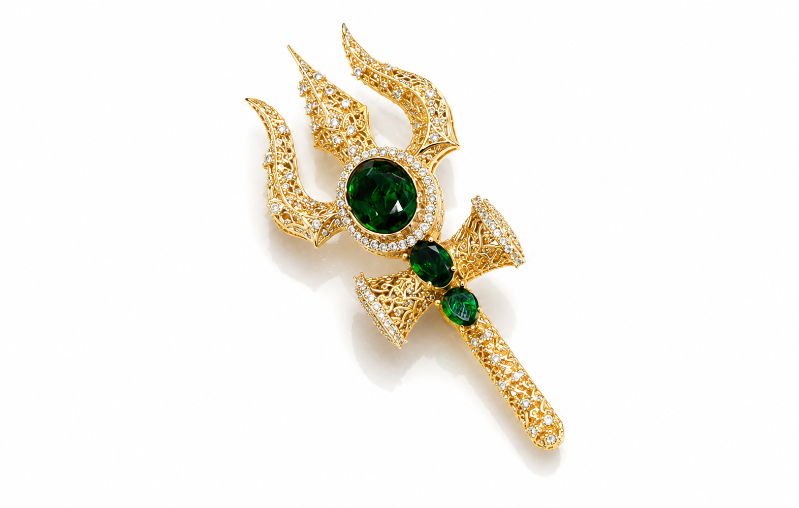 Shiv Trishul Brooch 11615 - 2