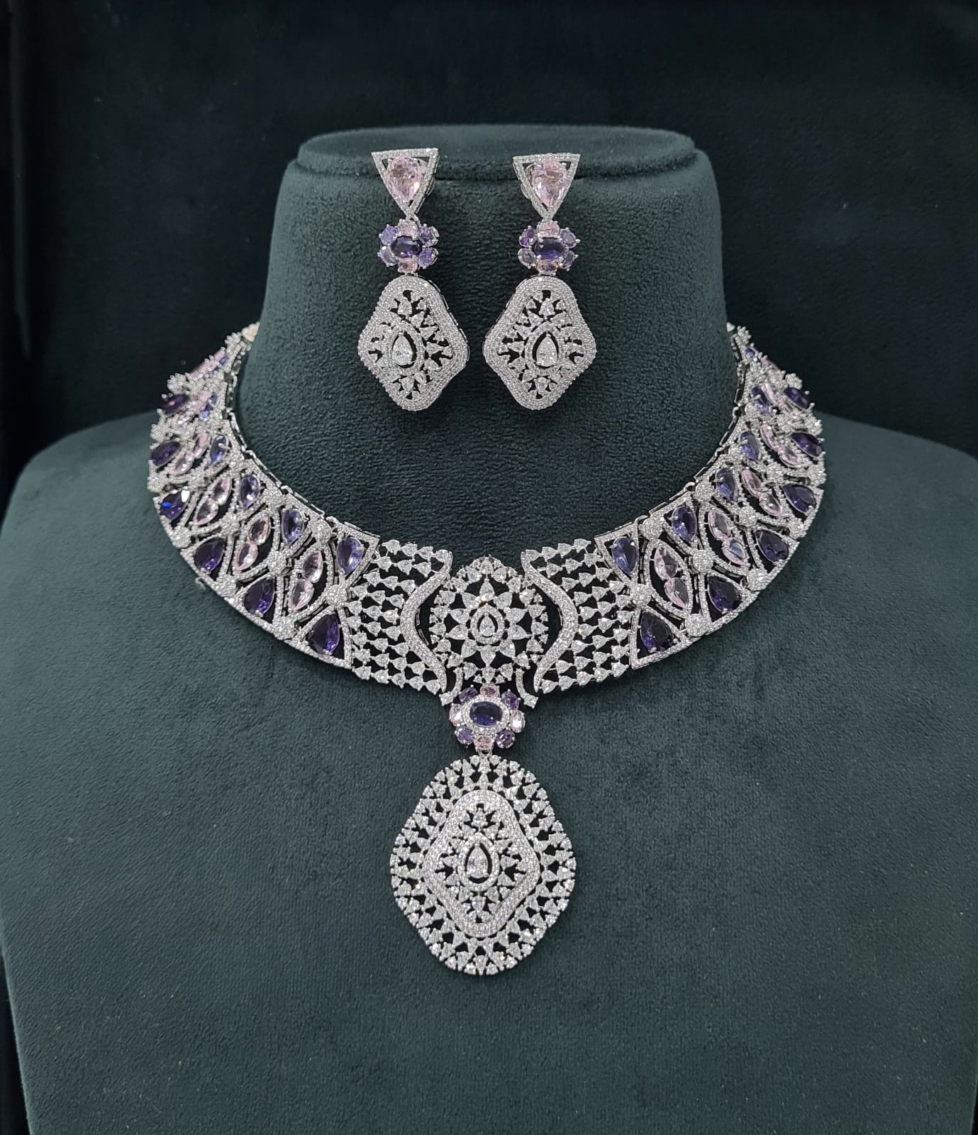 Cz Necklace 06097 - 5