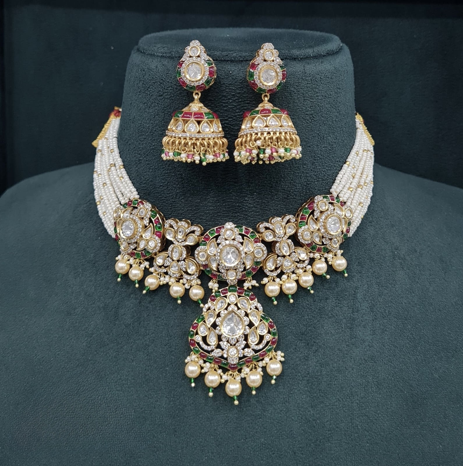 Kundan Necklace 08952 - 7