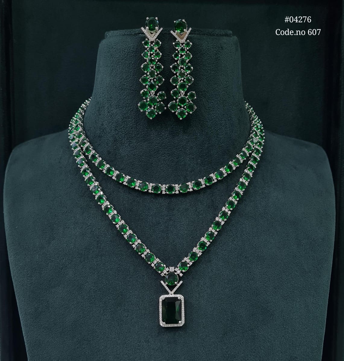 Cz Necklace 04276 - 4