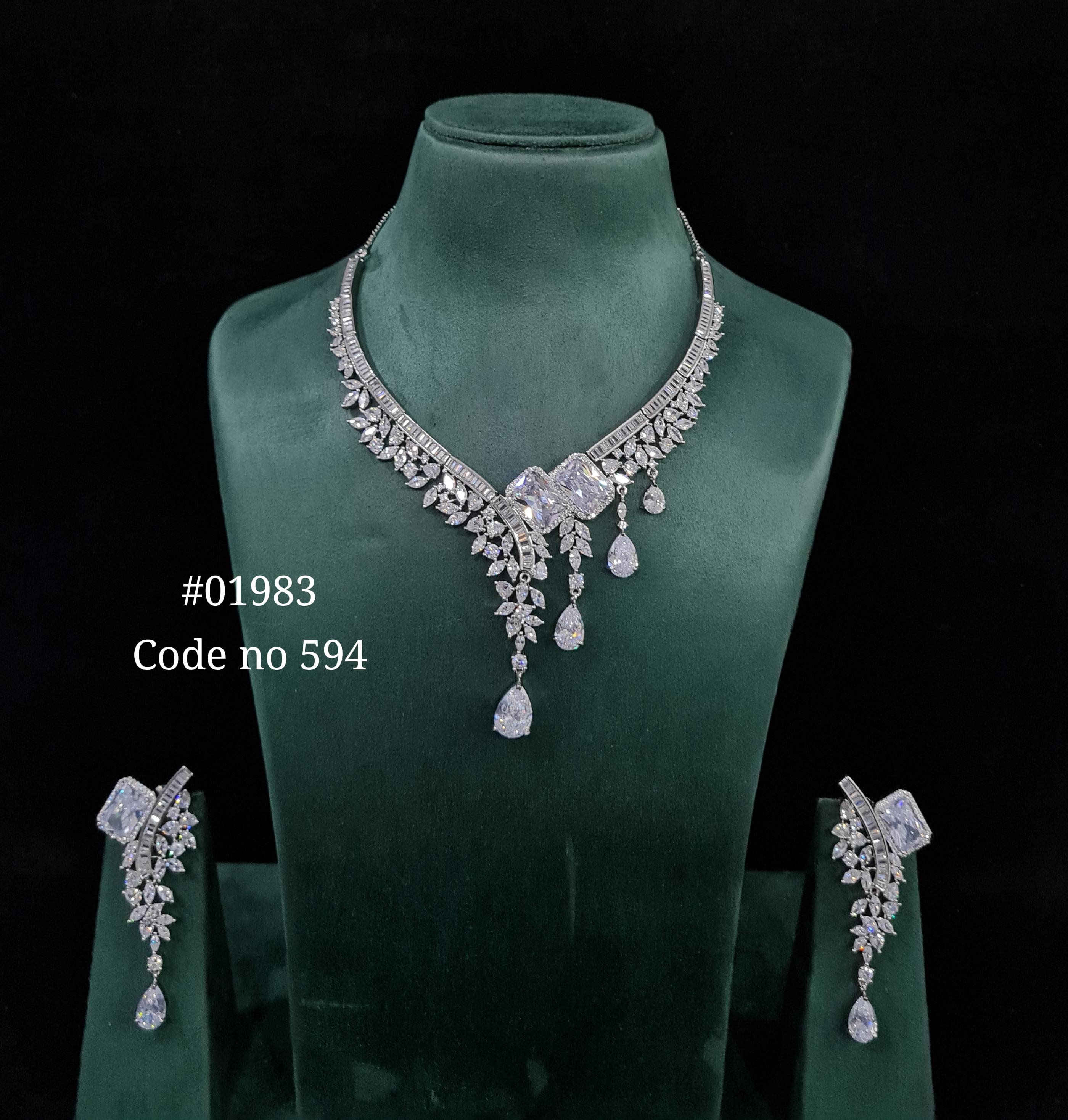 Cz necklace 01983 - 3