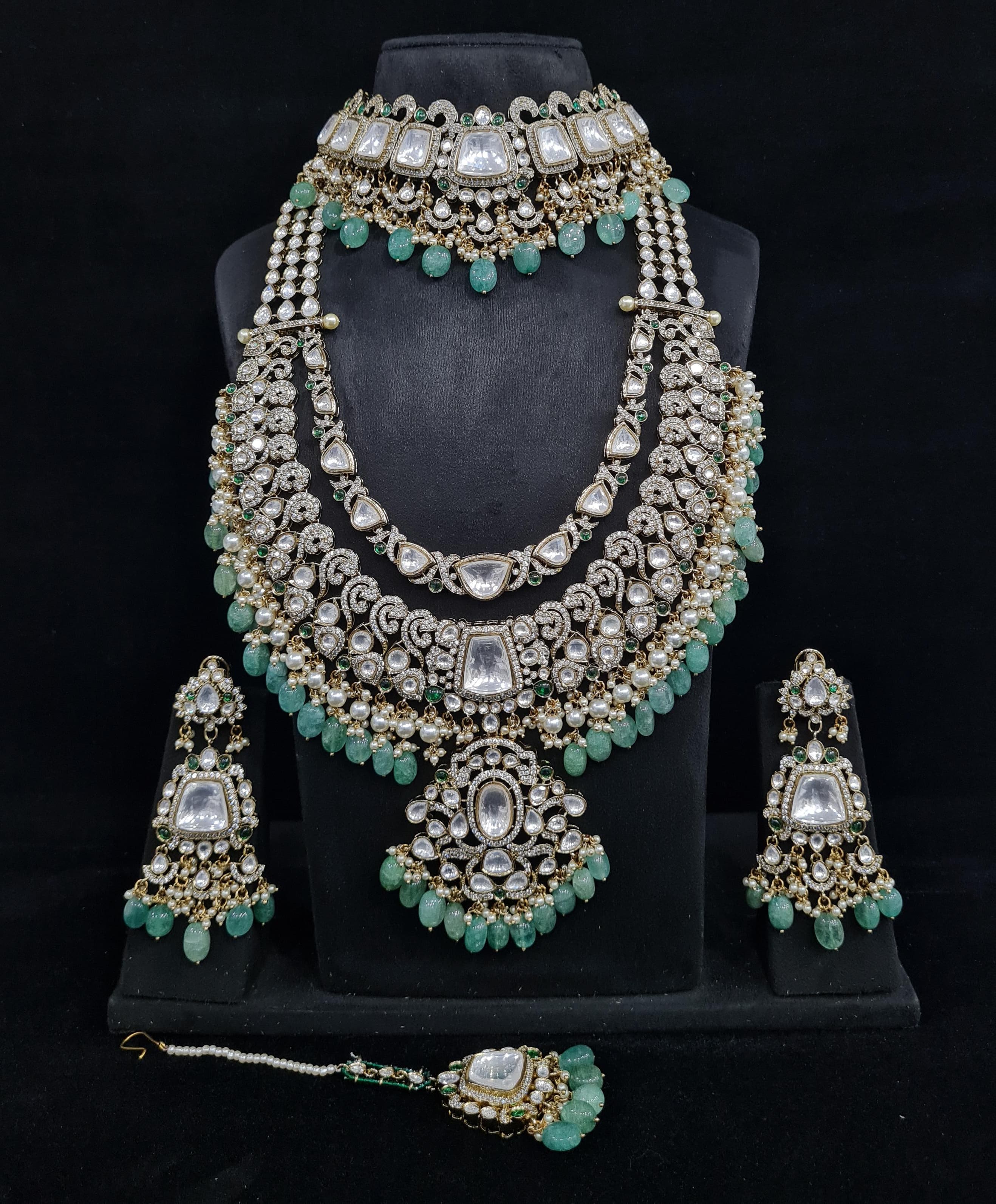 Kundan Bride Set 02476 - 3