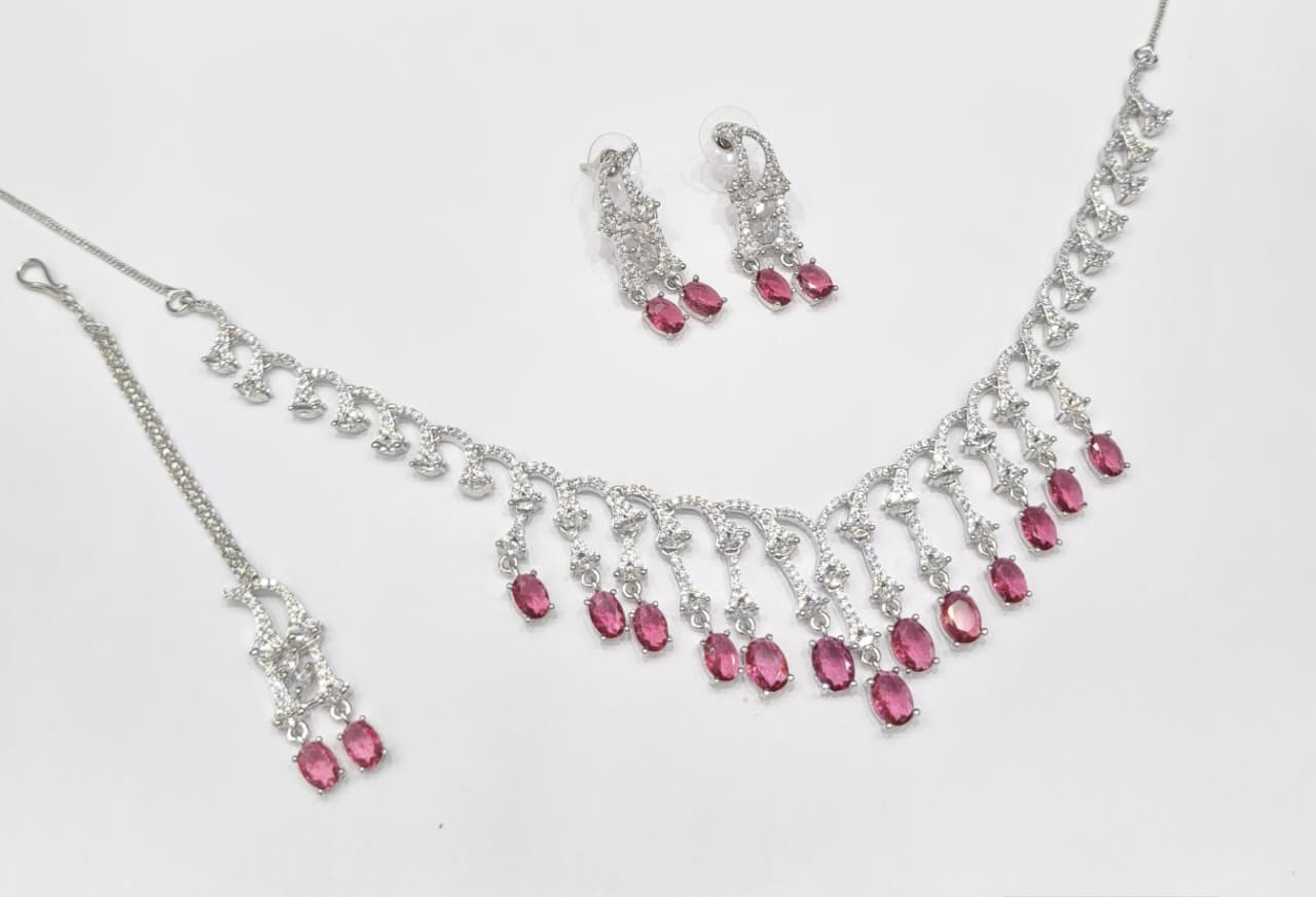 Cz Necklace 11112 - 7