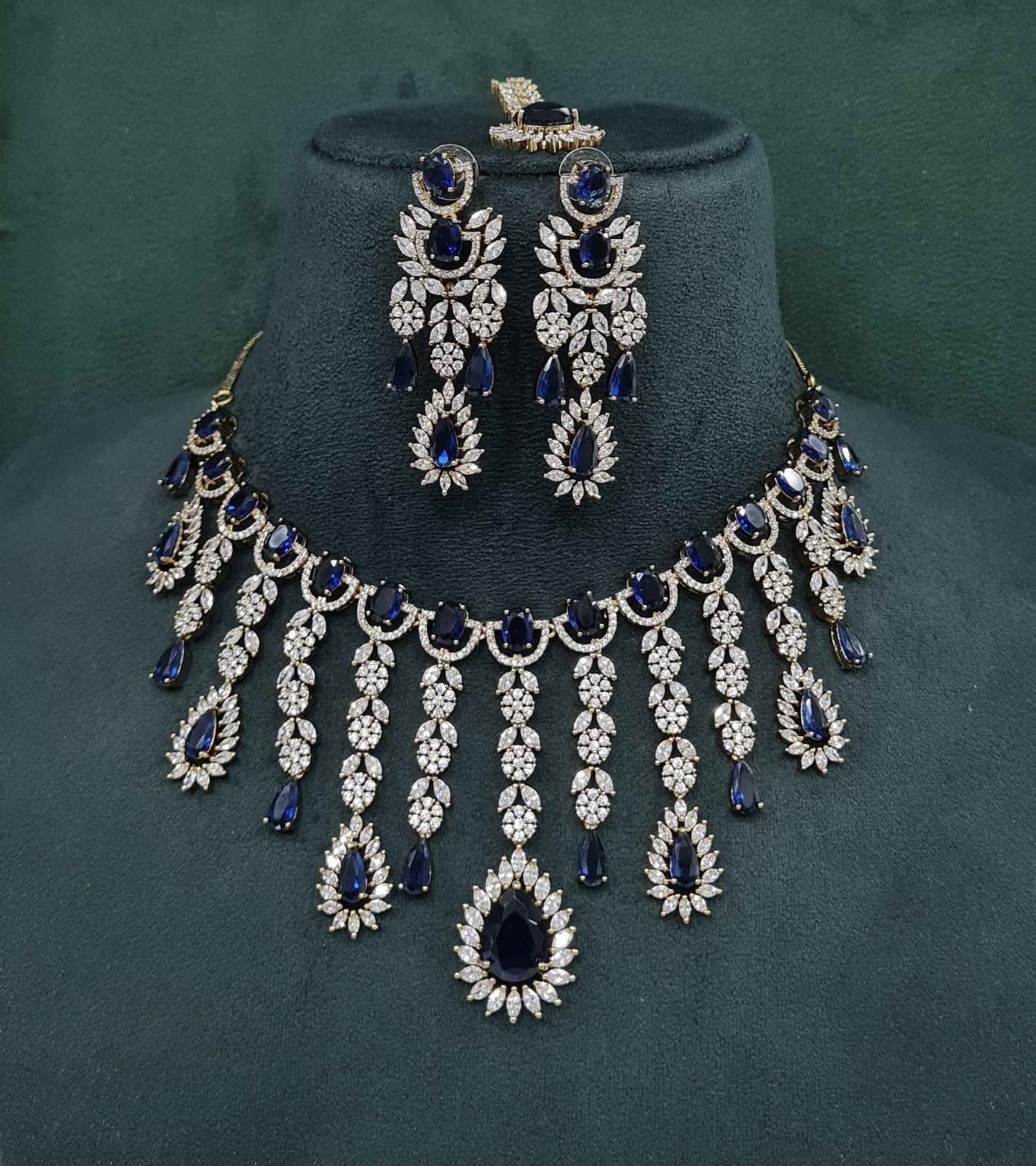 Cz Necklace 09327 - 3