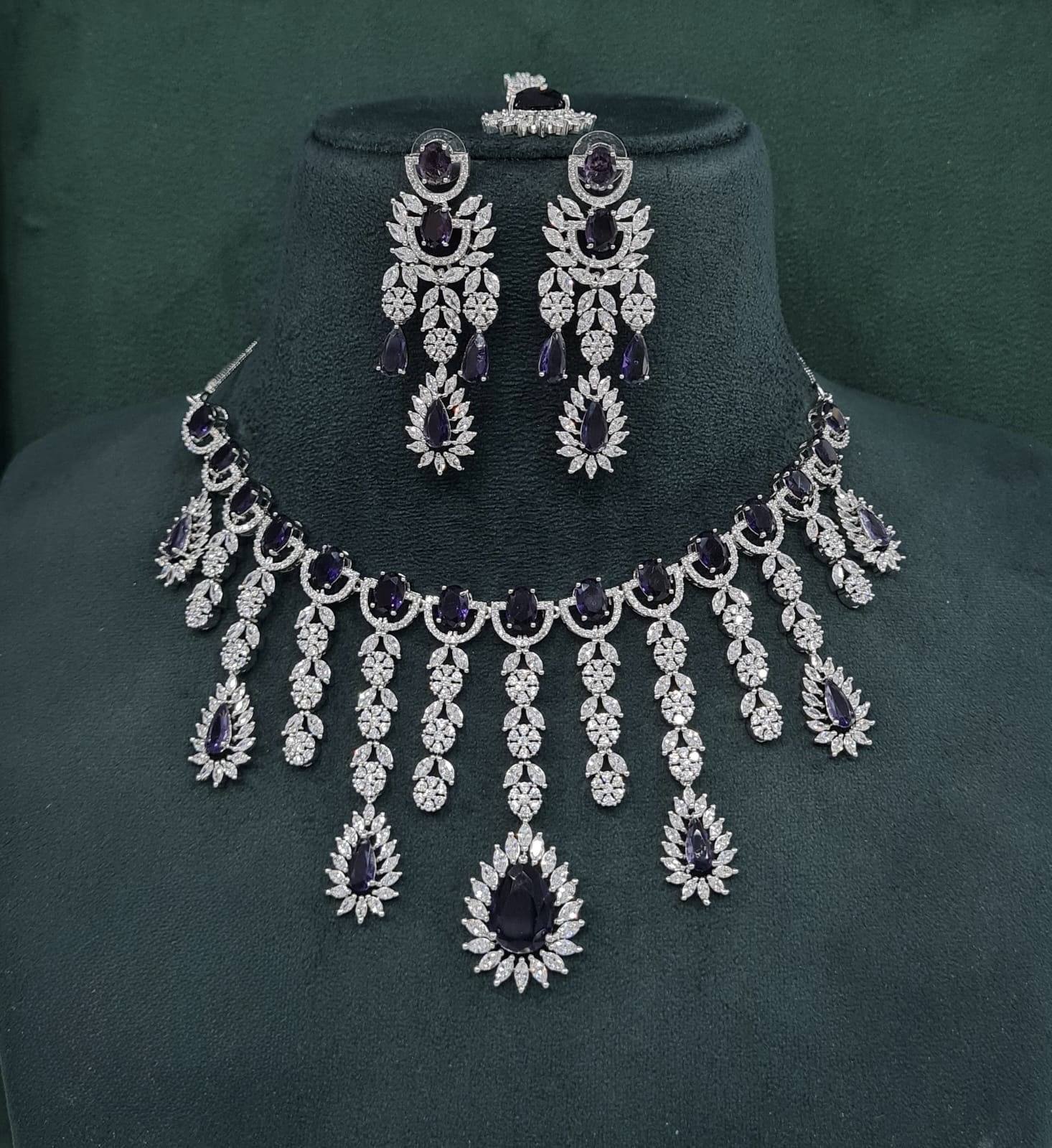 Cz Necklace 09327 - 18