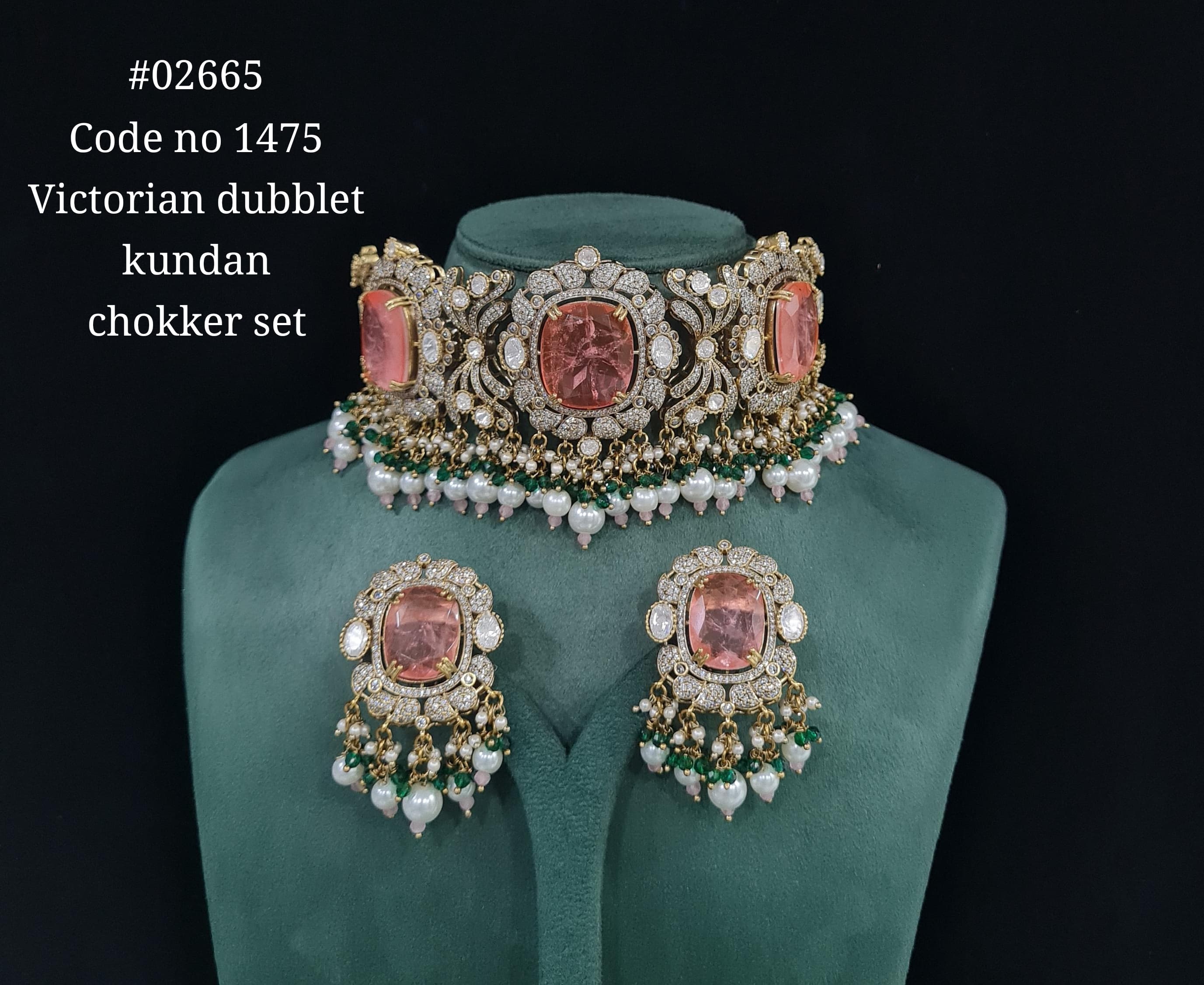 Victorian Kundan Choker 02665 - 7