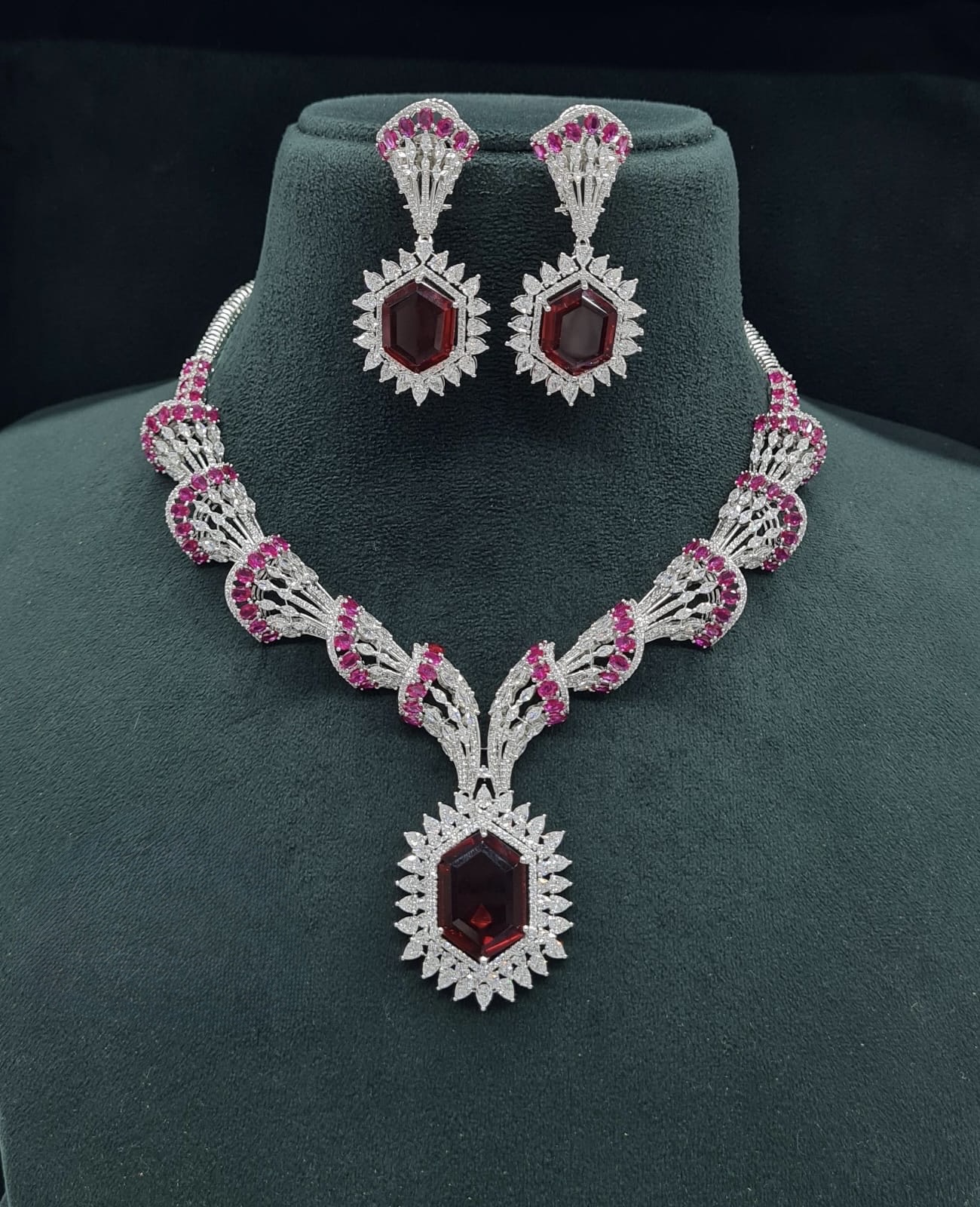 Cz Necklace 06095 - 9