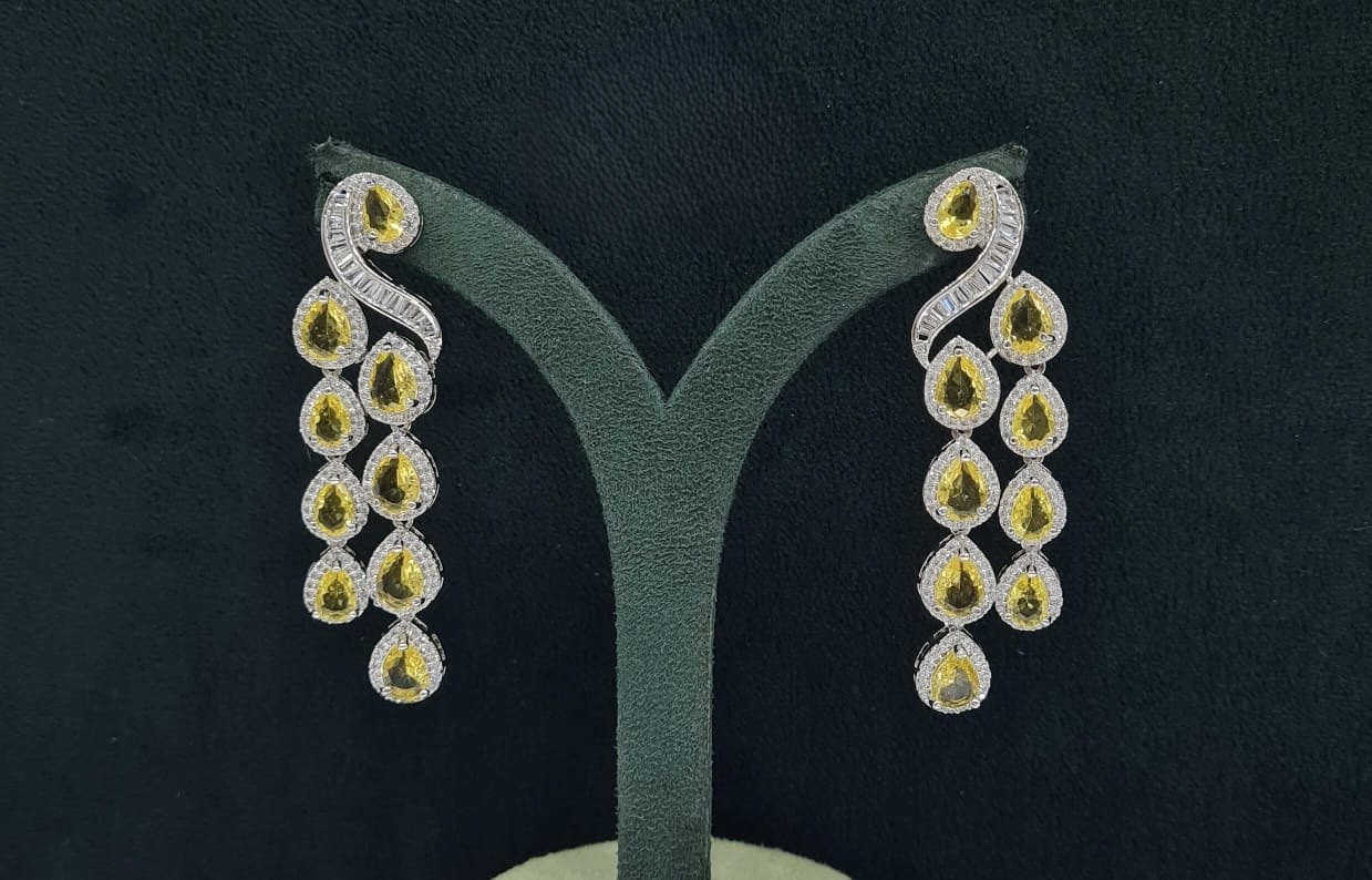 Cz Earrings 07397 - 3