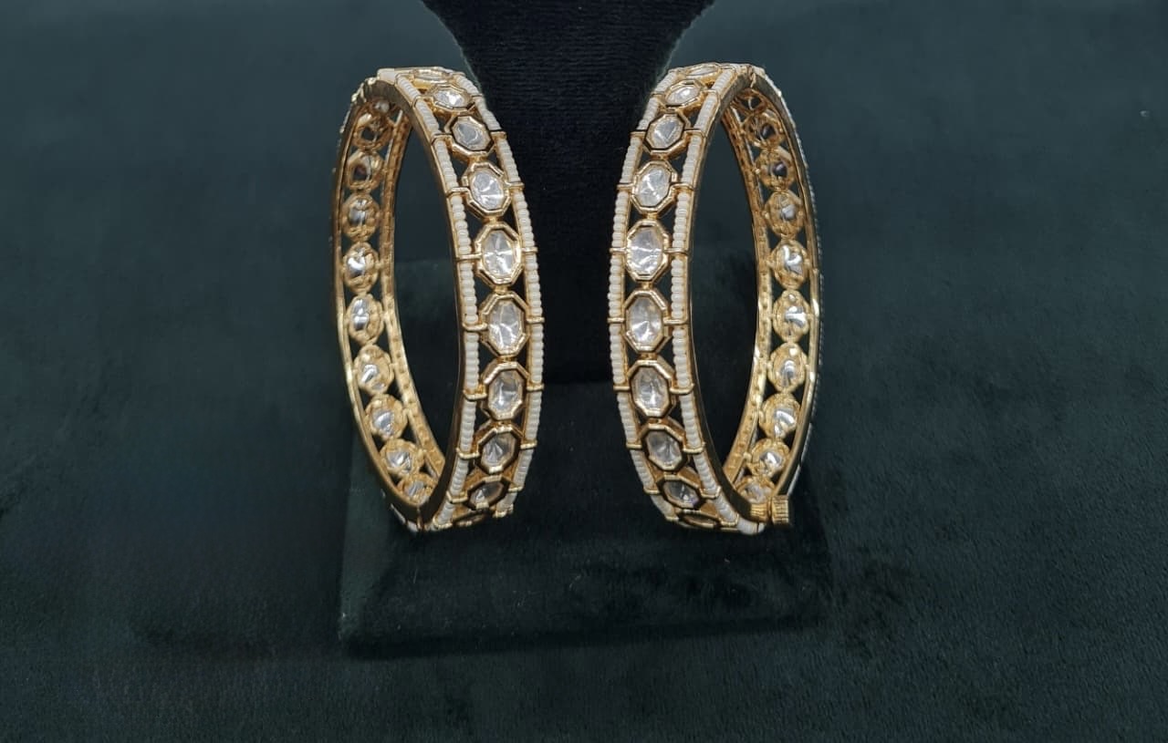 Kundan Bangles 07339