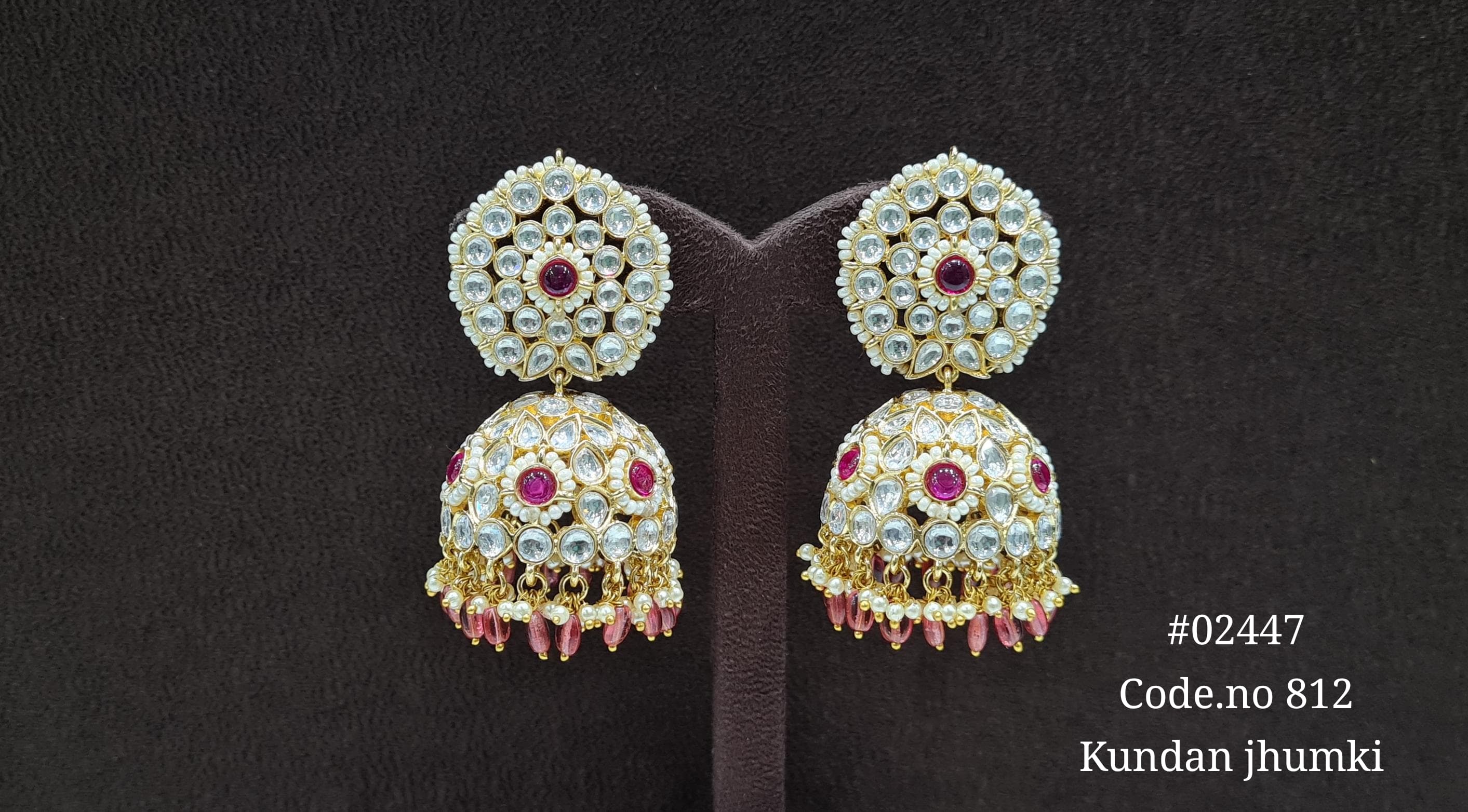 Kundan Jhumka 02447 - 6