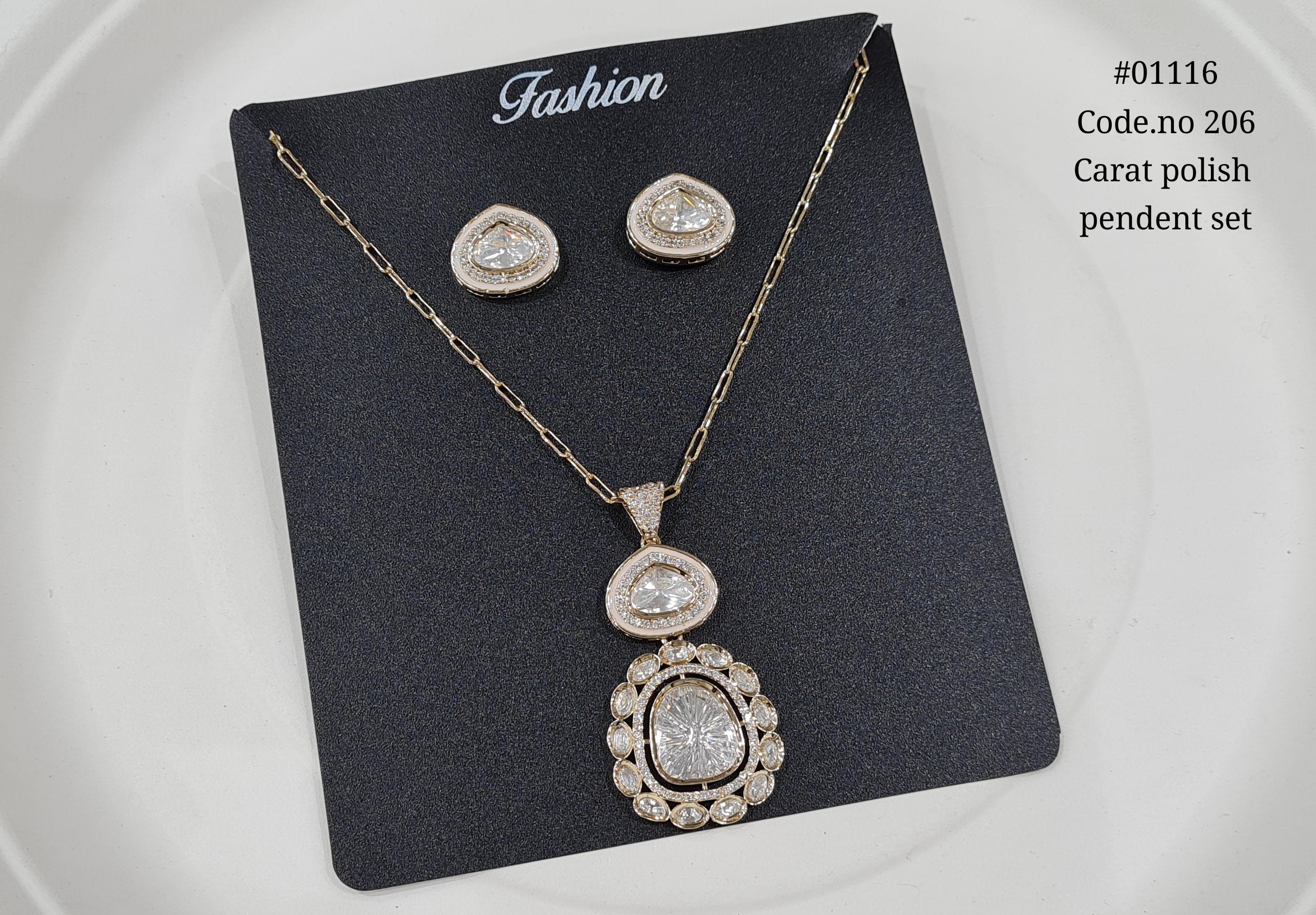 Kundan Pendant set 01116 - 5