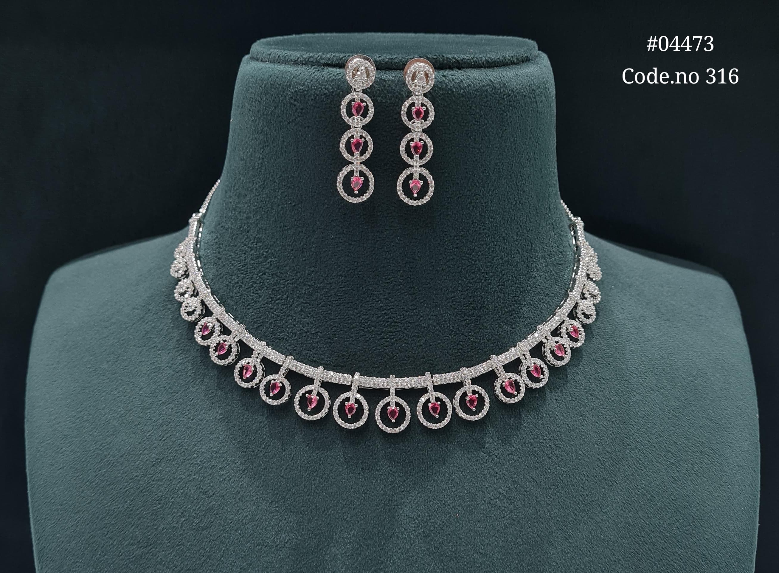 Cz Necklace 04473 - 3