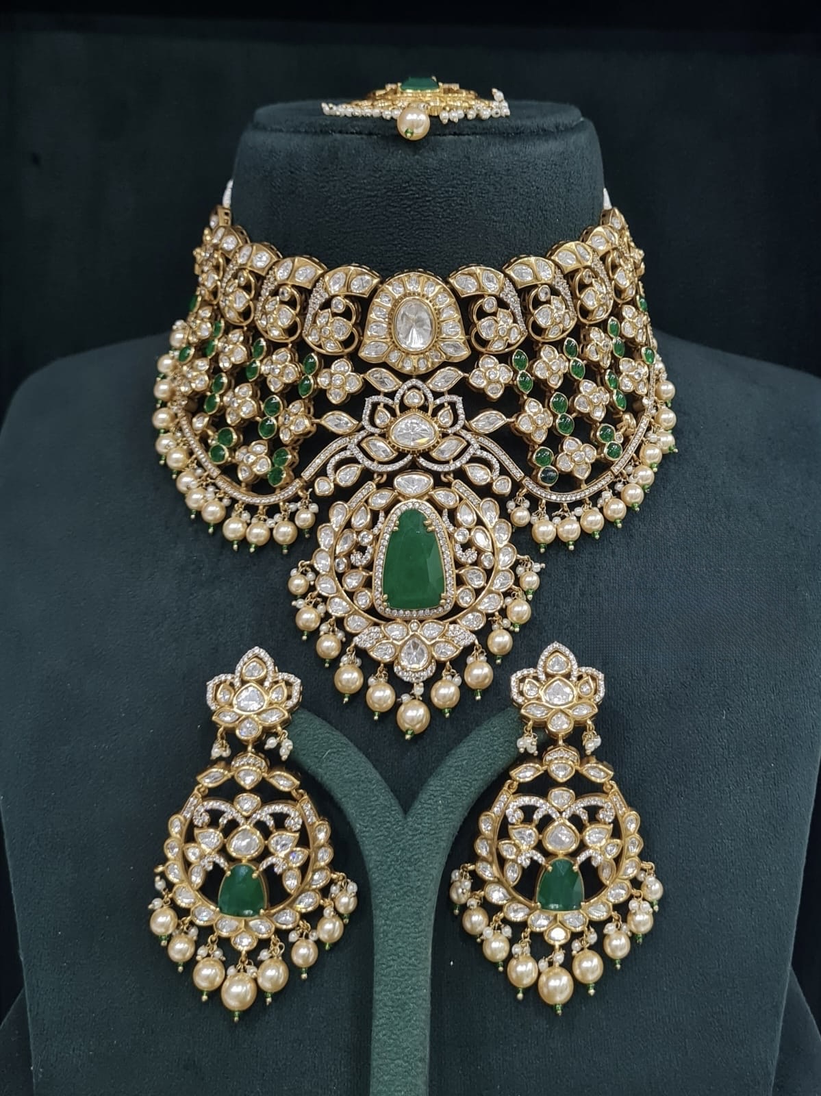 Kundan Bride Set 05502 - 7