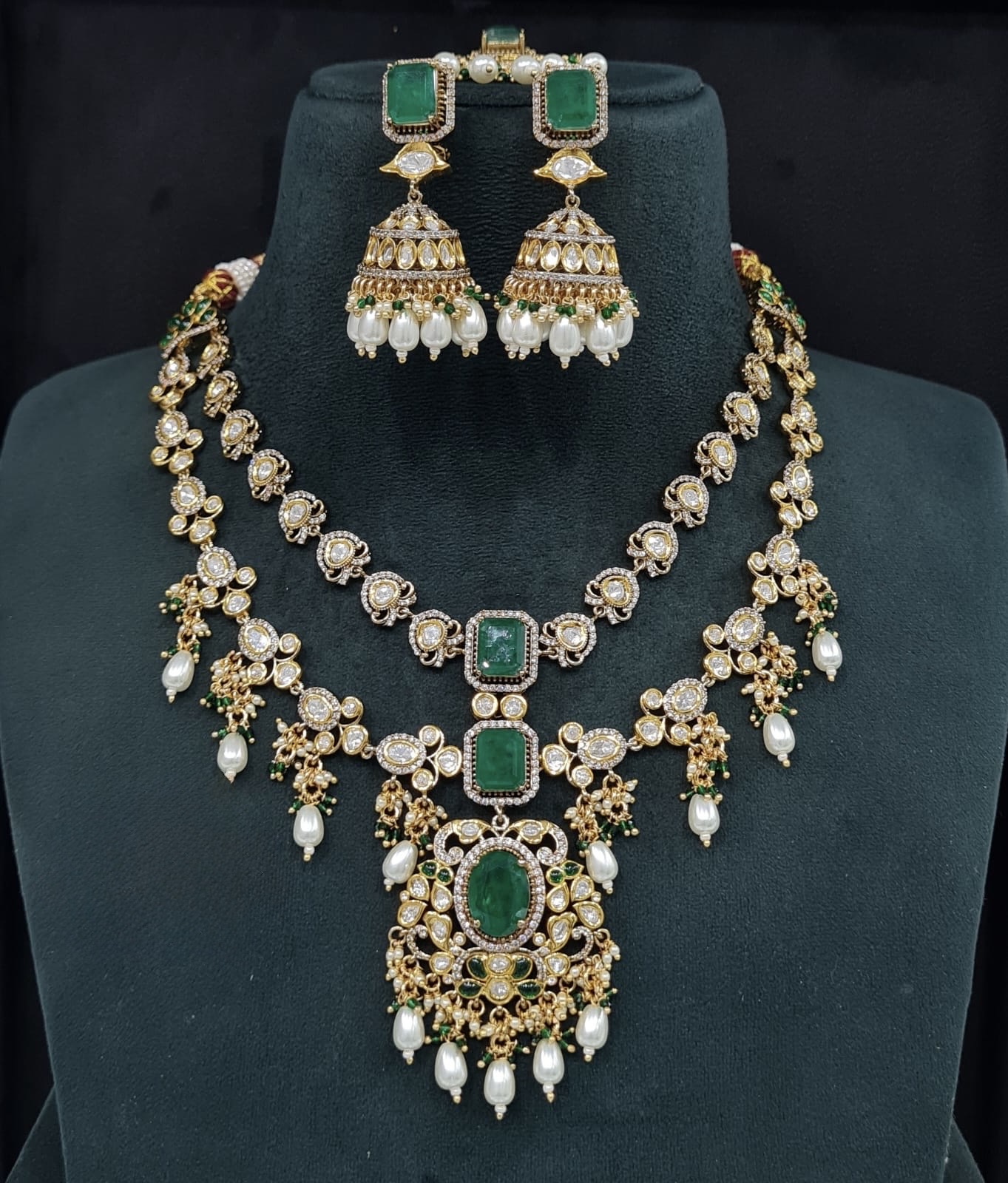 Kundan Necklace 09380 - 3