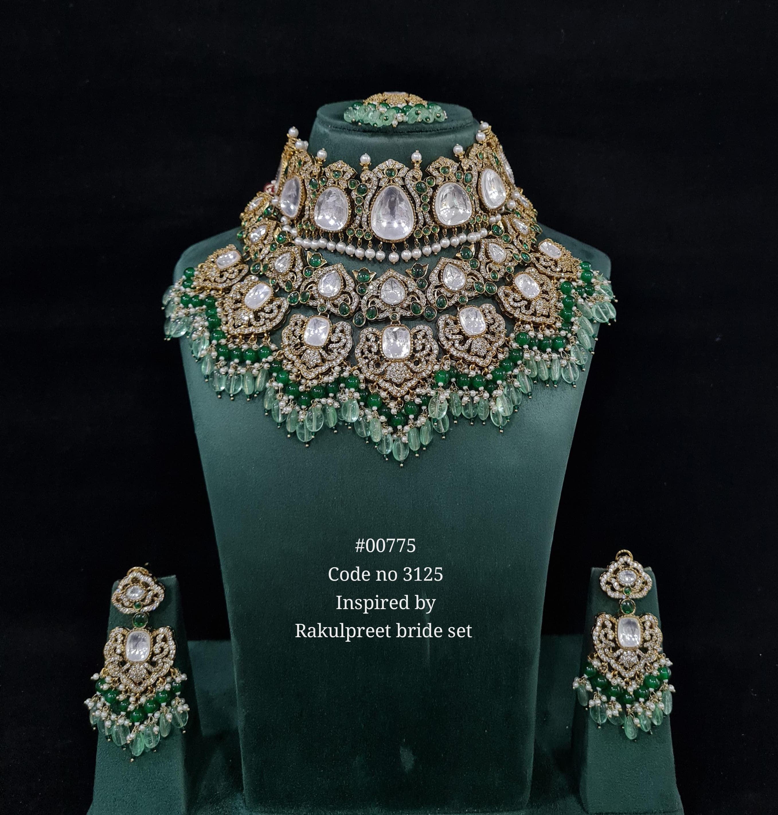Kundan Bride Set 00775 - 7