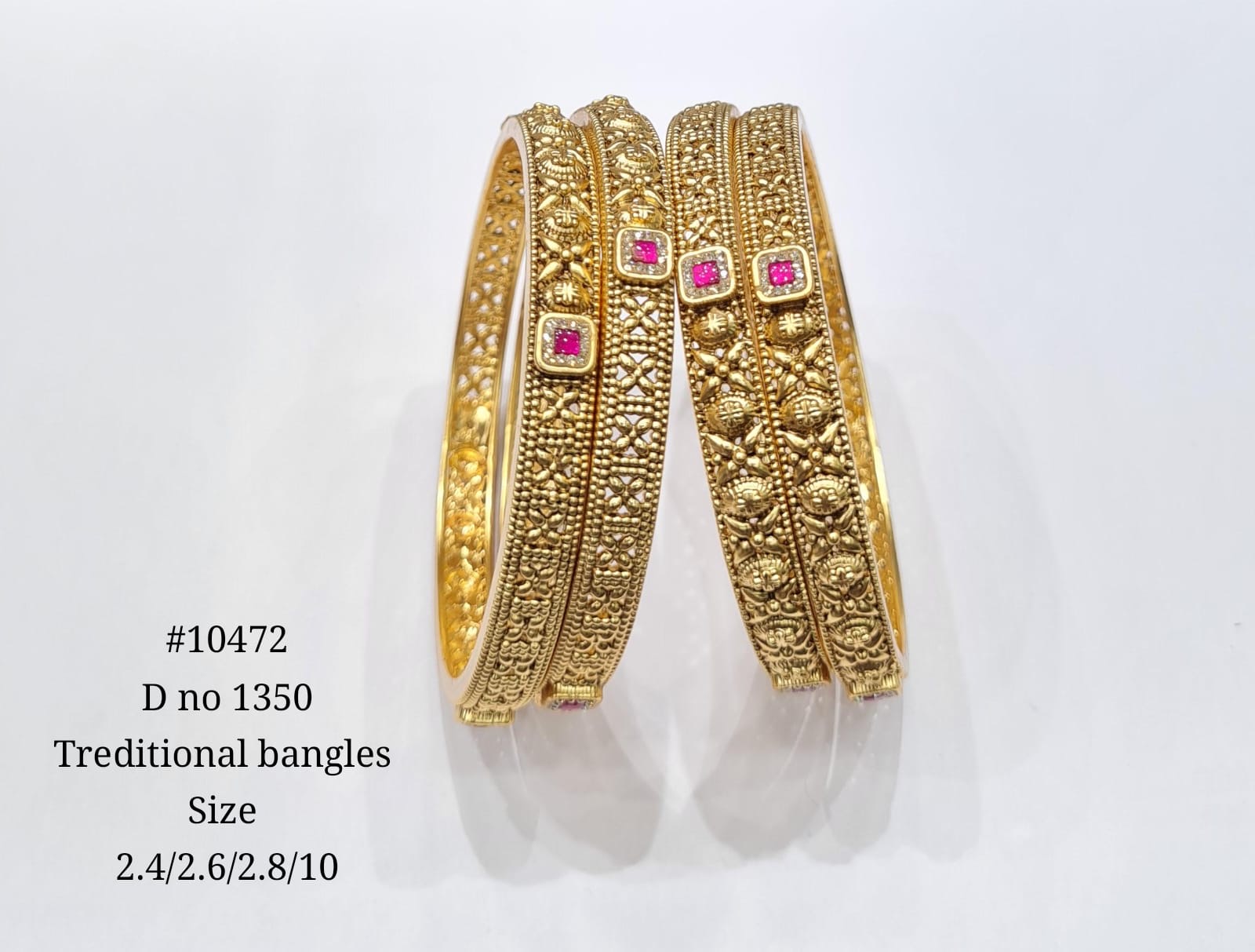 Matte Bangles 4pc 10472 - 2
