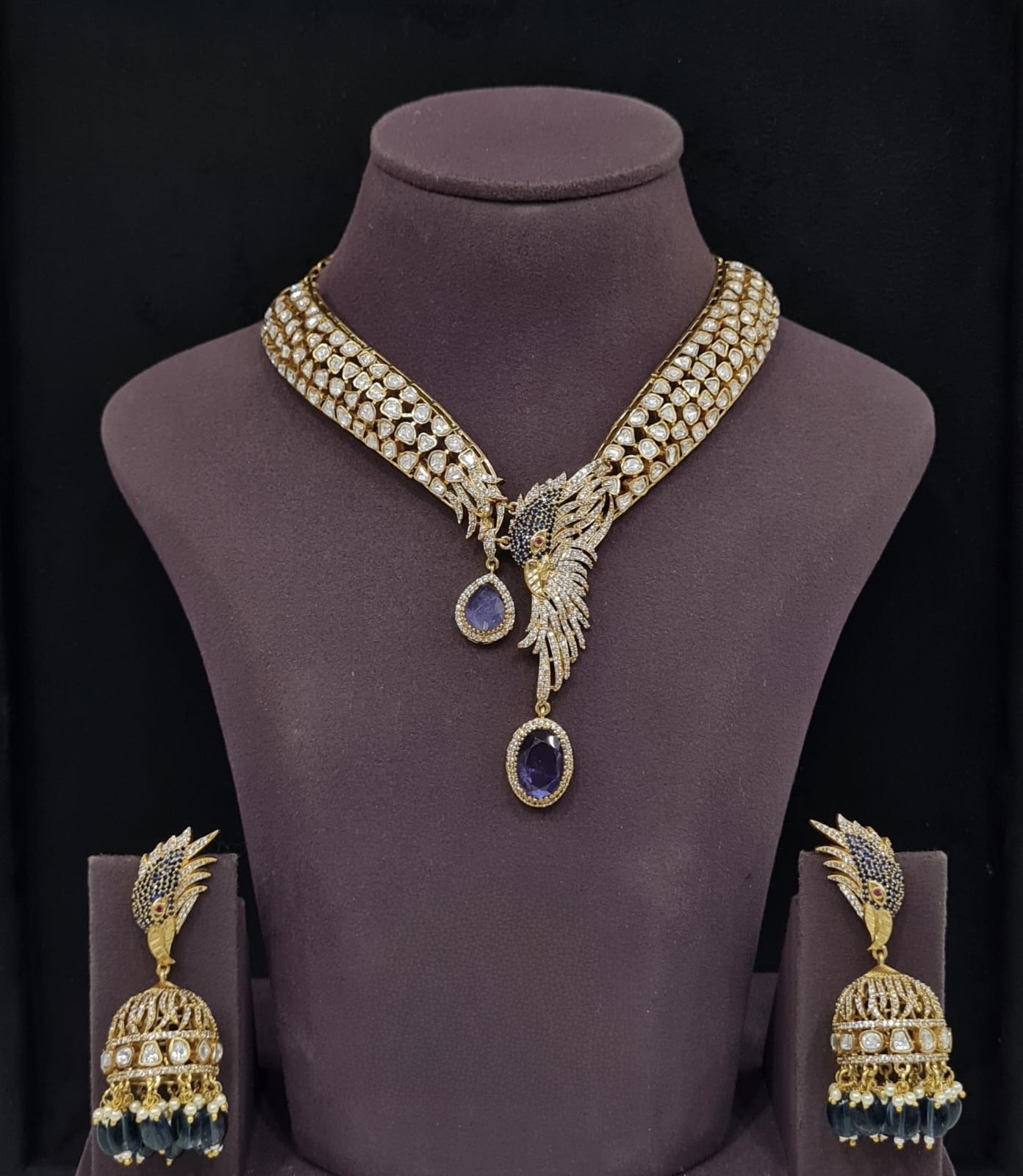 Kundan Necklace 11242 - 5