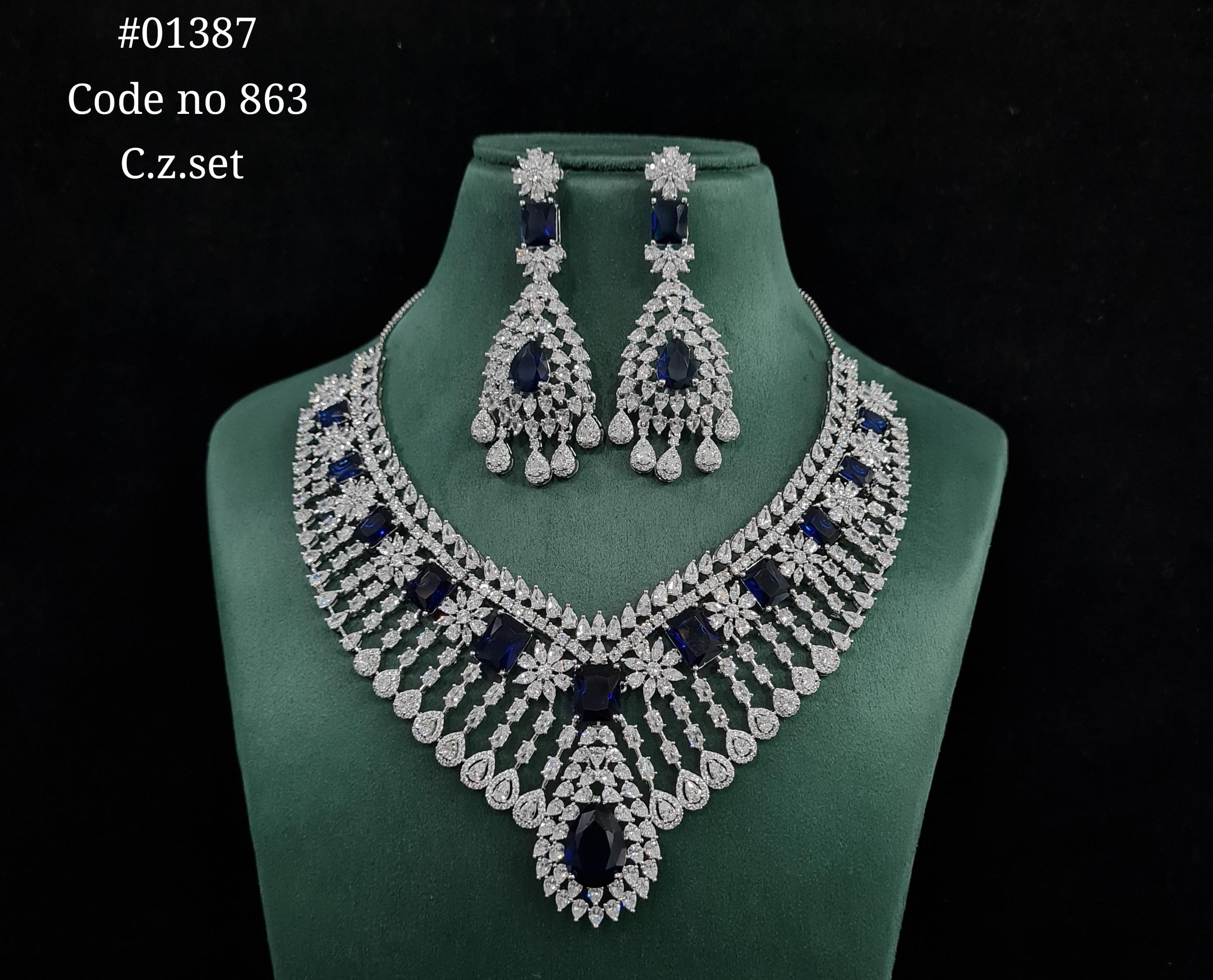 Cz Necklace 01387 - 4