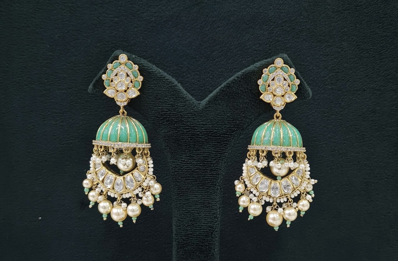 Kundan Earrings 07606 - 4