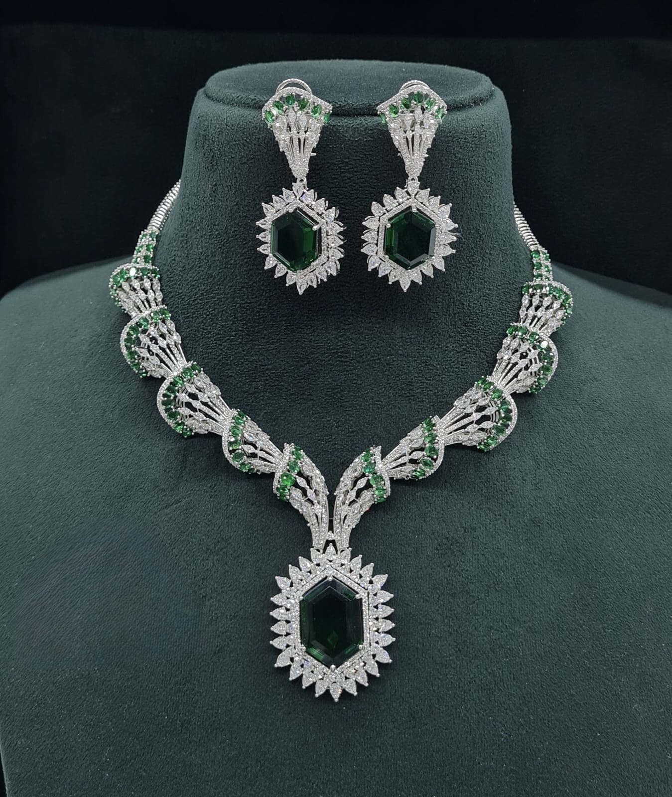 Cz Necklace 06095 - 4