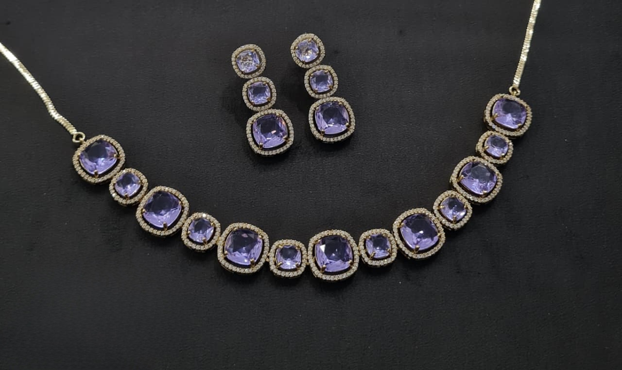 Cz Necklace 11108 - 5