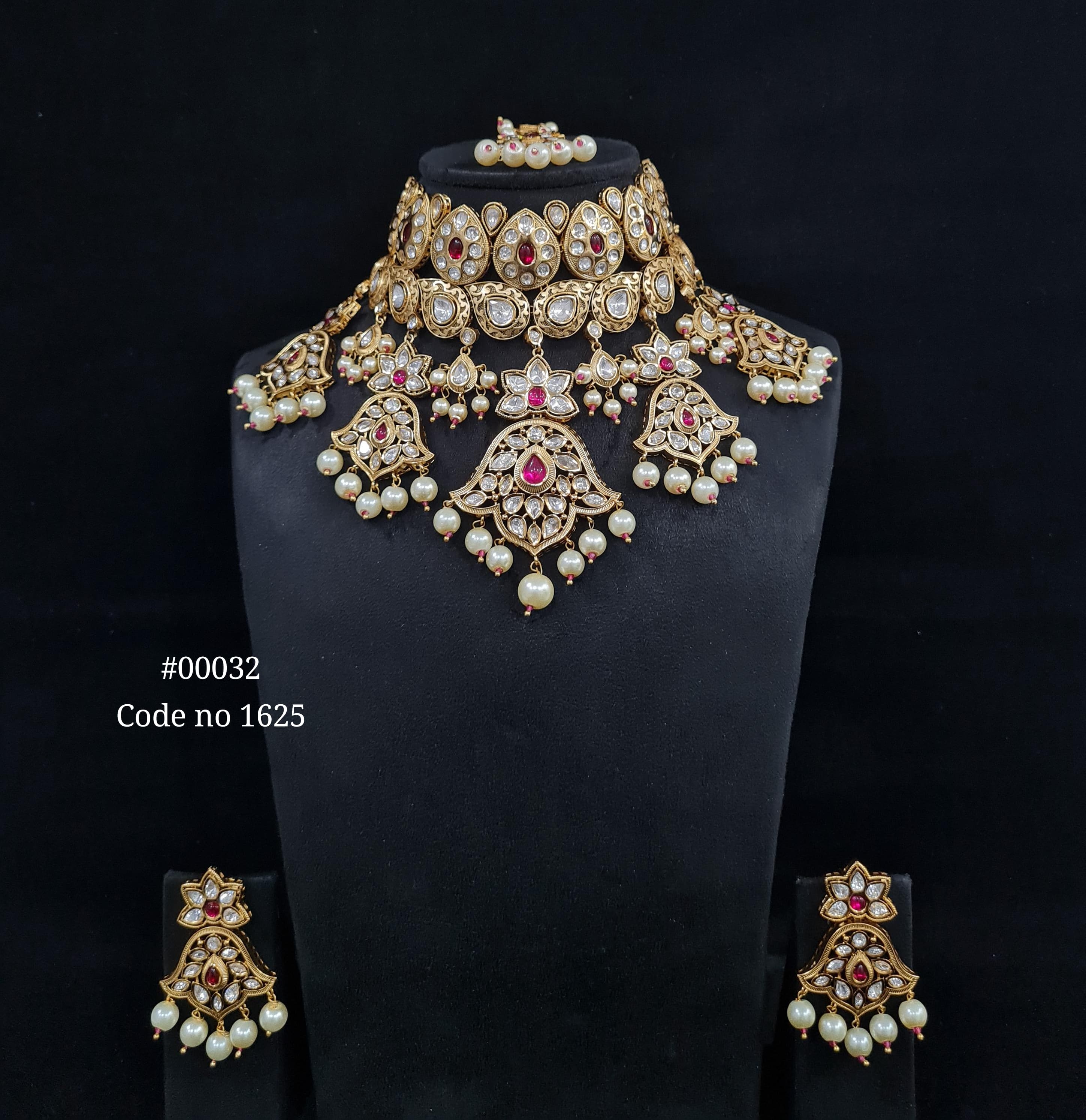 Kundan Necklace 00032 - 3