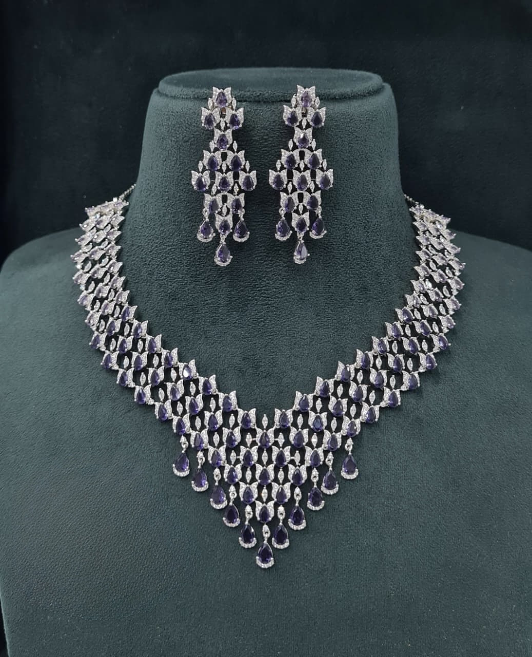 Cz Necklace 07243 - 4