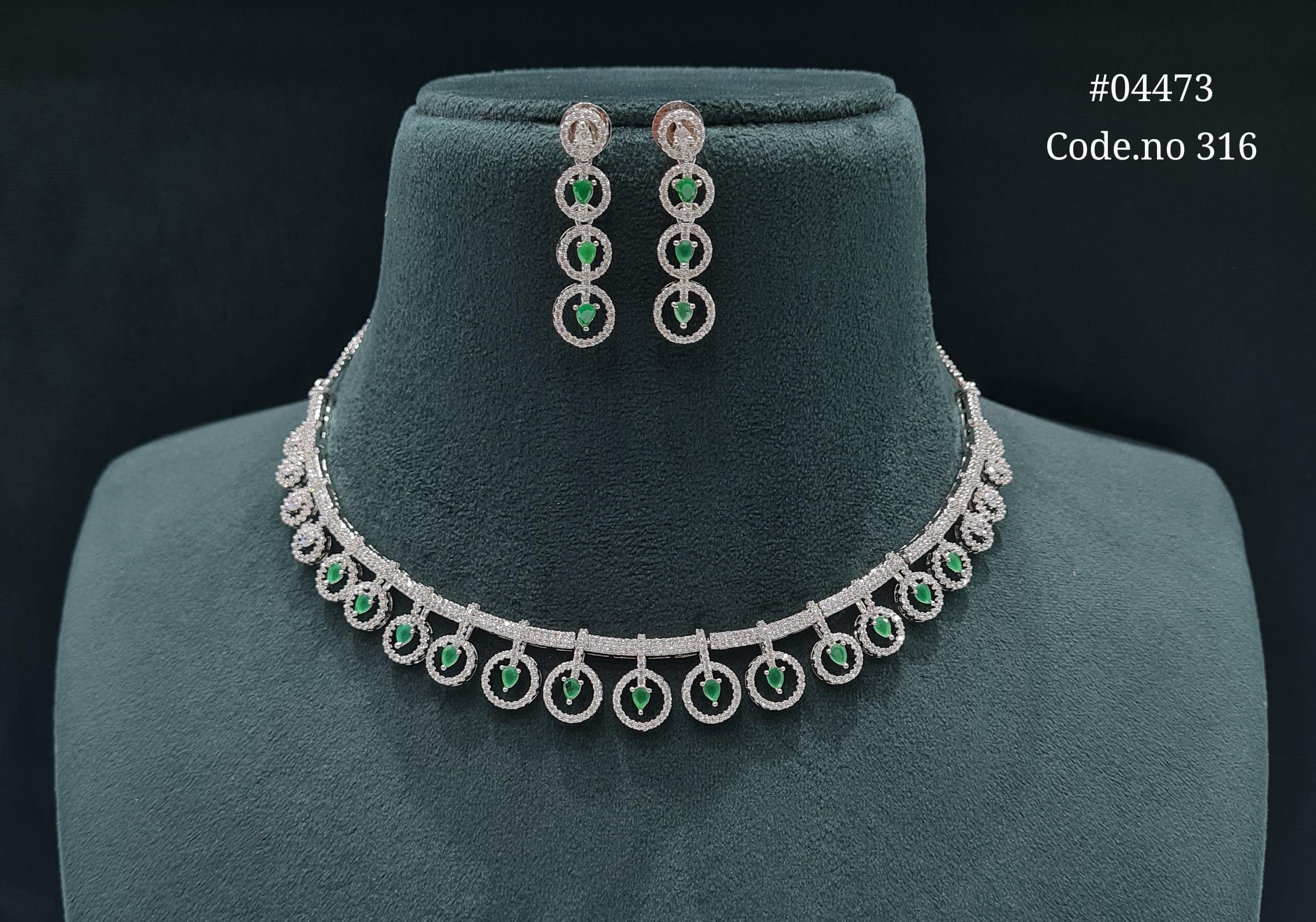 Cz Necklace 04473 - 5