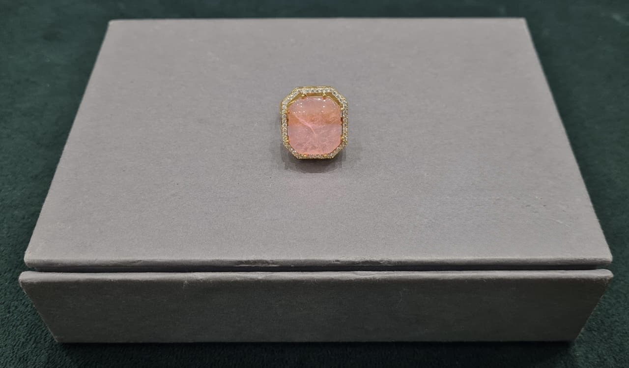 Kundan Finger Ring 01028 - 5